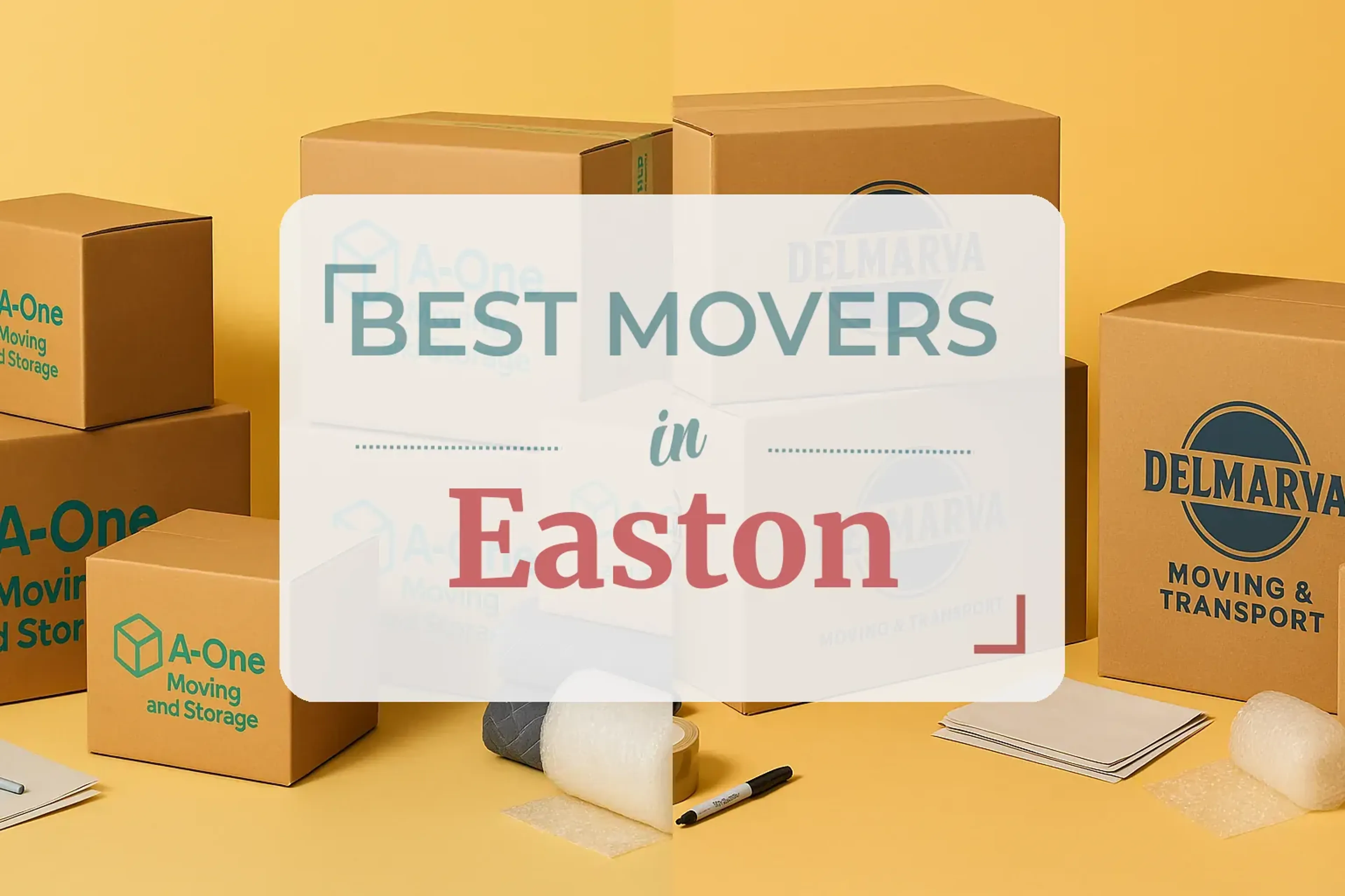 Side-by-side comparison of Easton moving companies