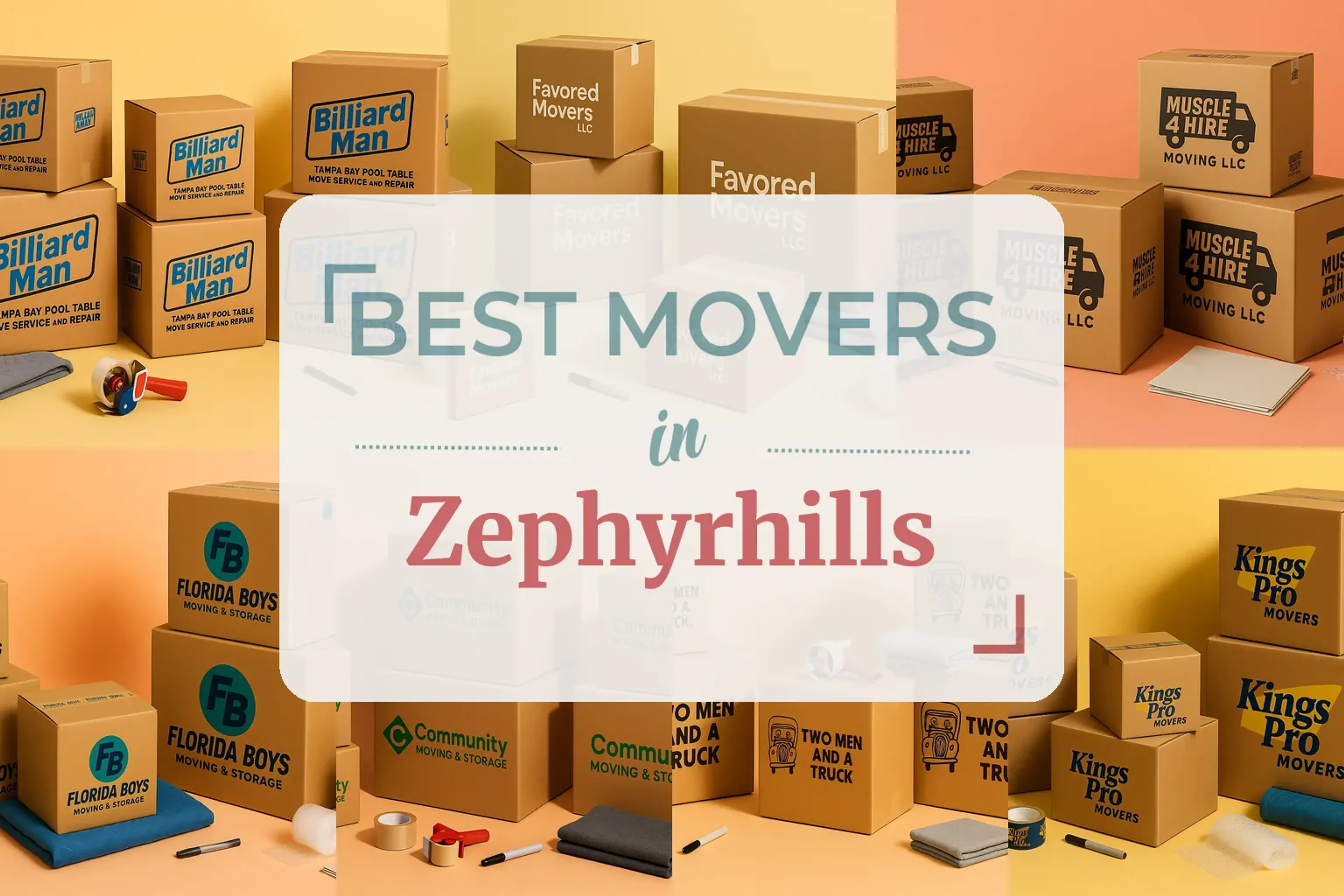 Side-by-side comparison of Zephyrhills moving companies