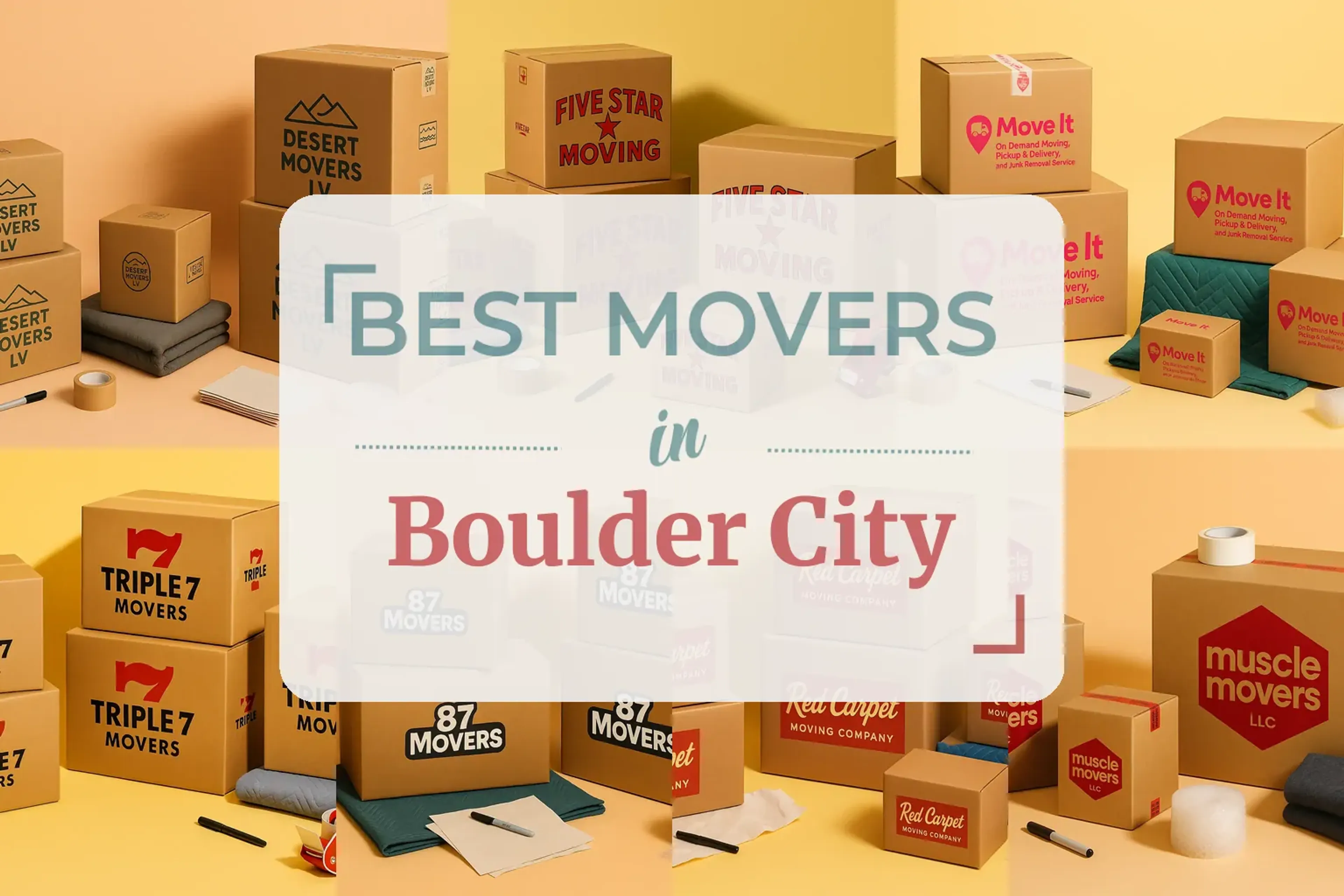 Side-by-side comparison of Boulder City moving companies