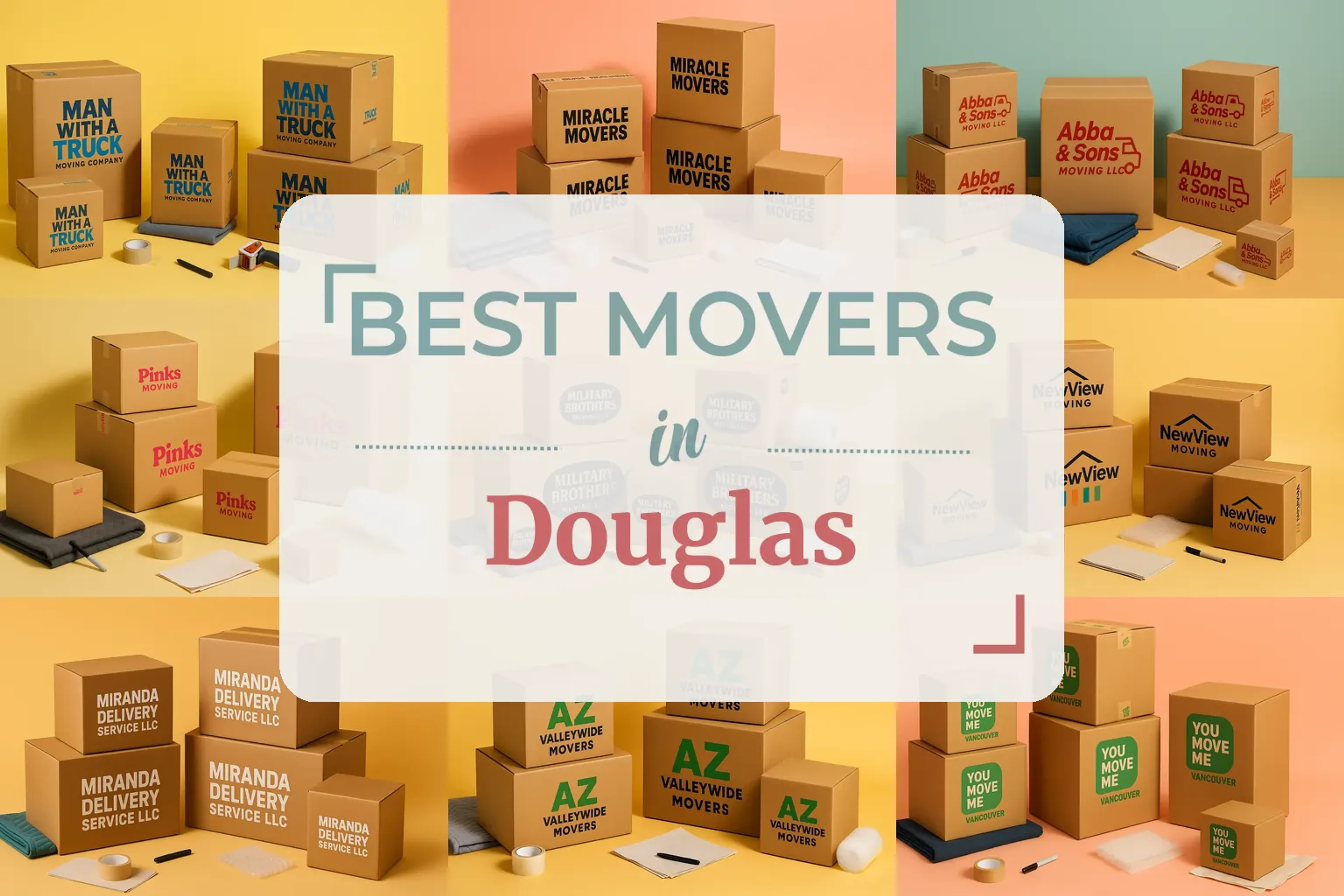 Side-by-side comparison of Douglas moving companies