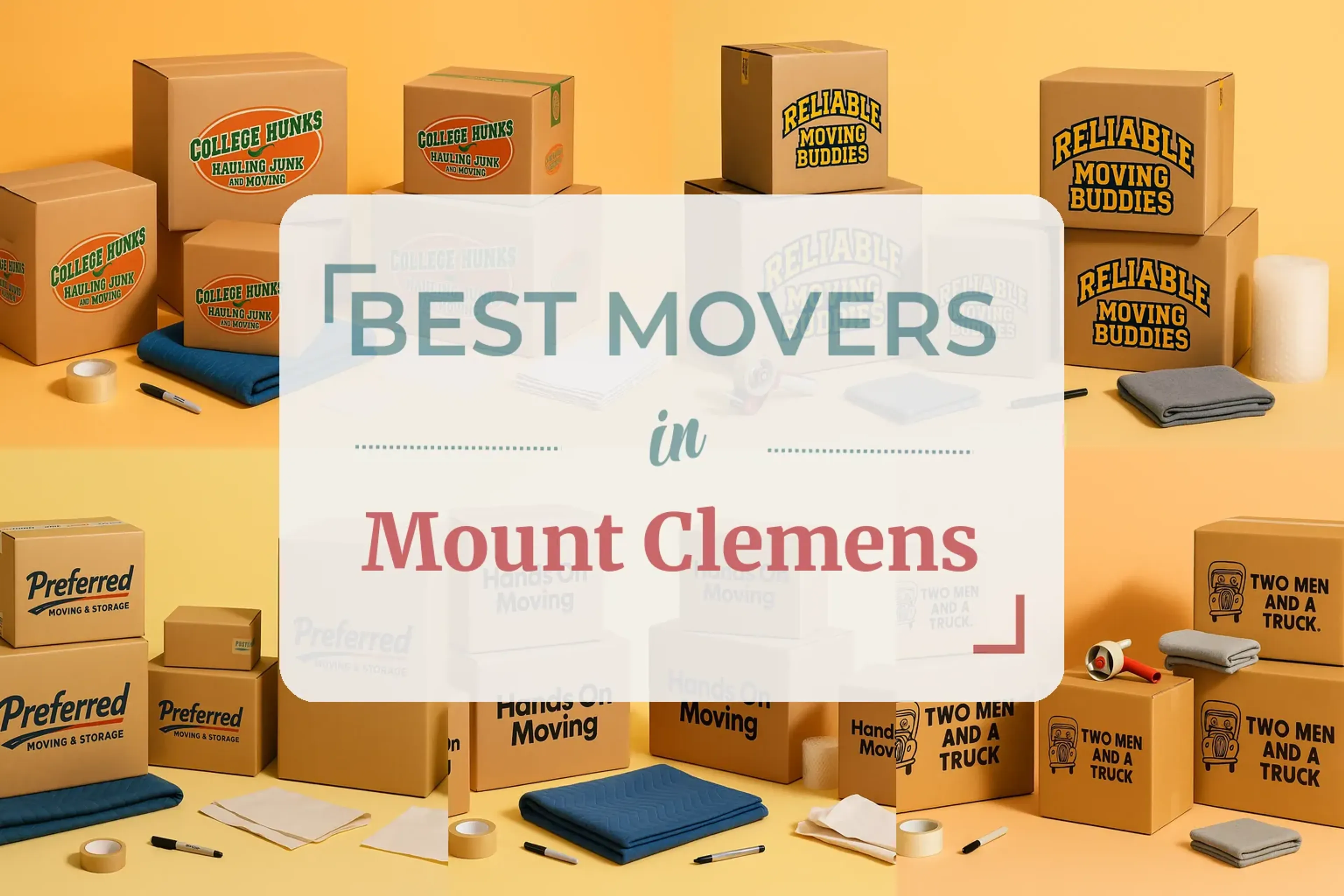 Side-by-side comparison of Mount Clemens moving companies