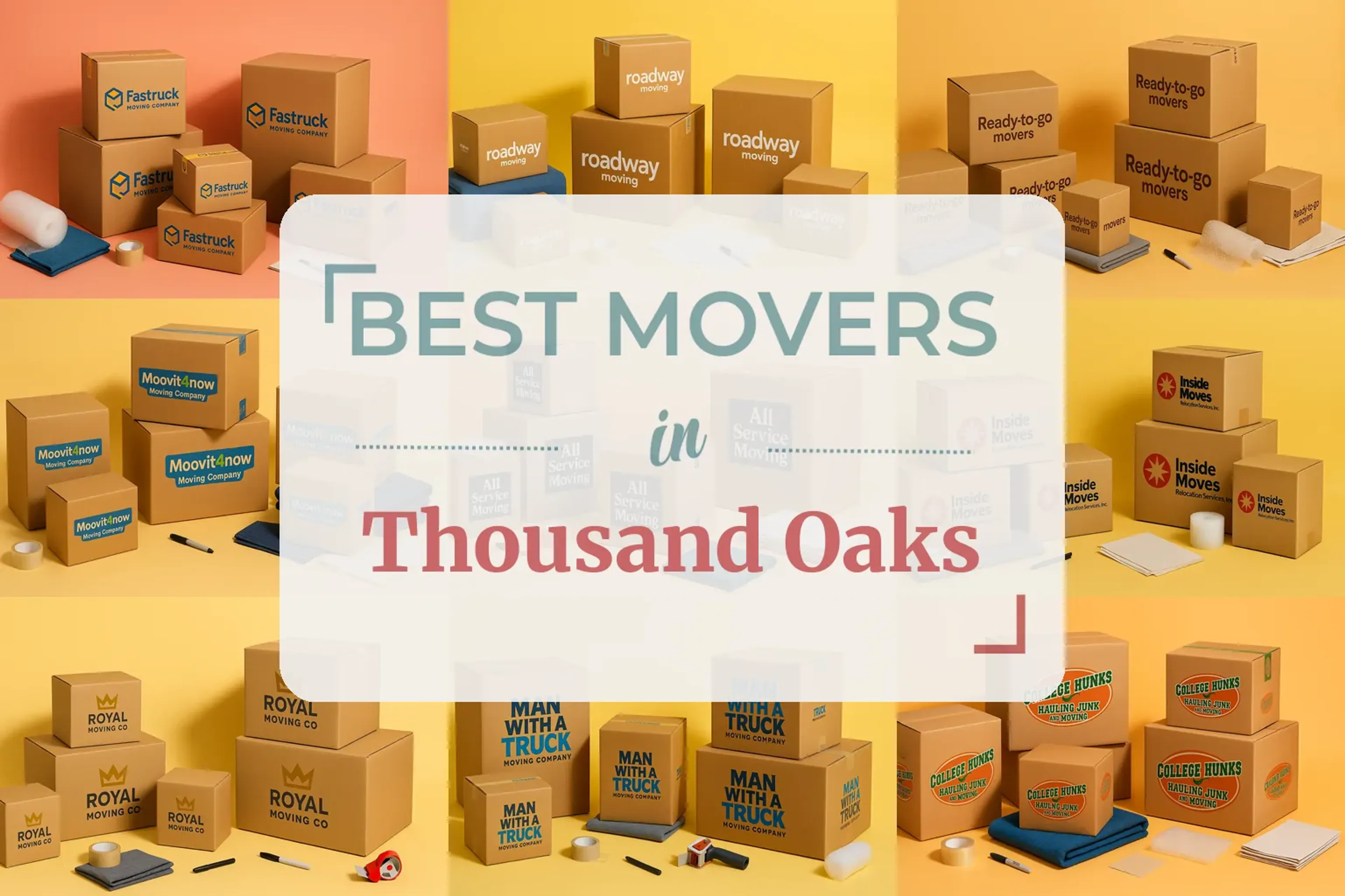 Side-by-side comparison of Thousand Oaks moving companies