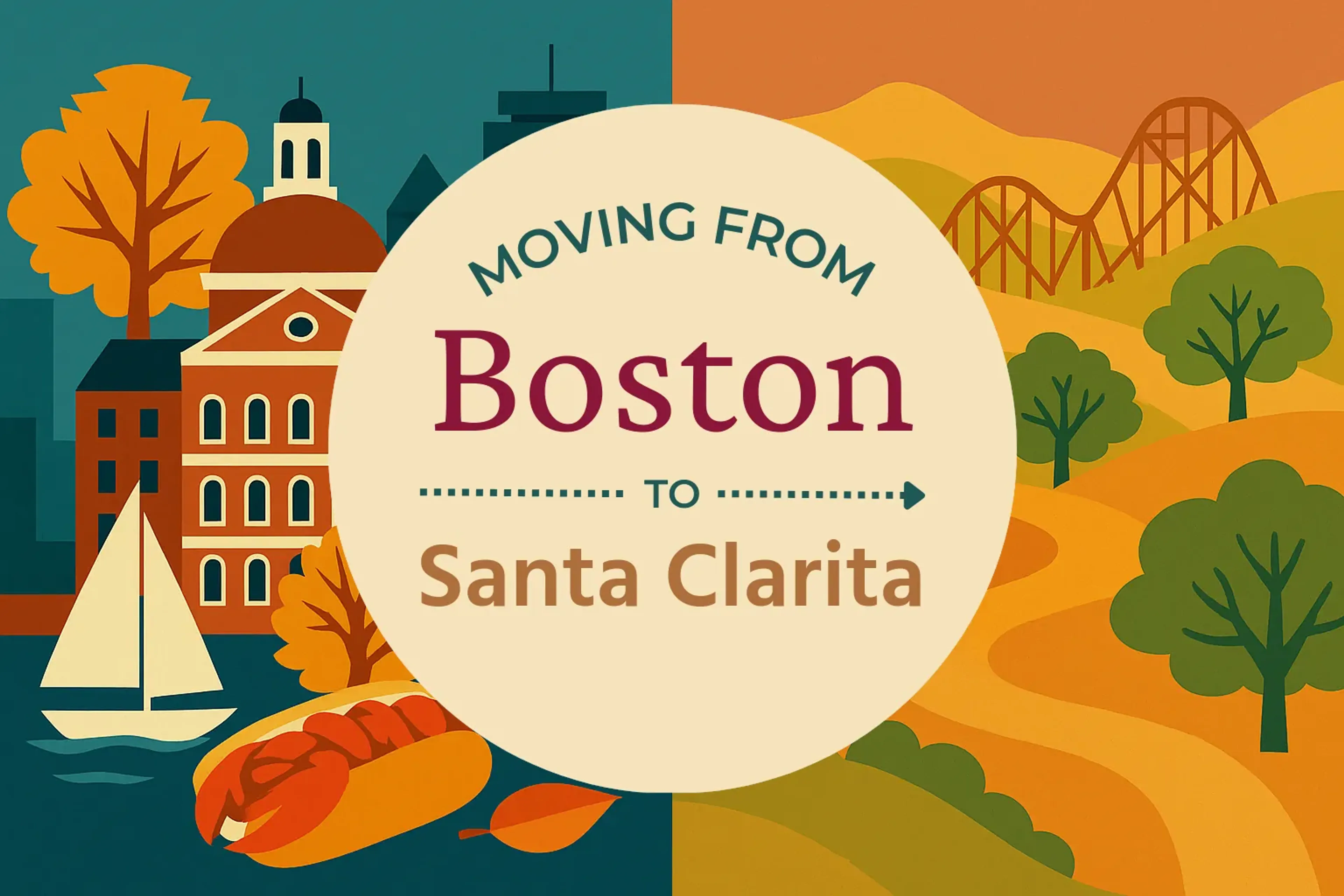 Side-by-side comparison of Boston to Santa Clarita moving companies