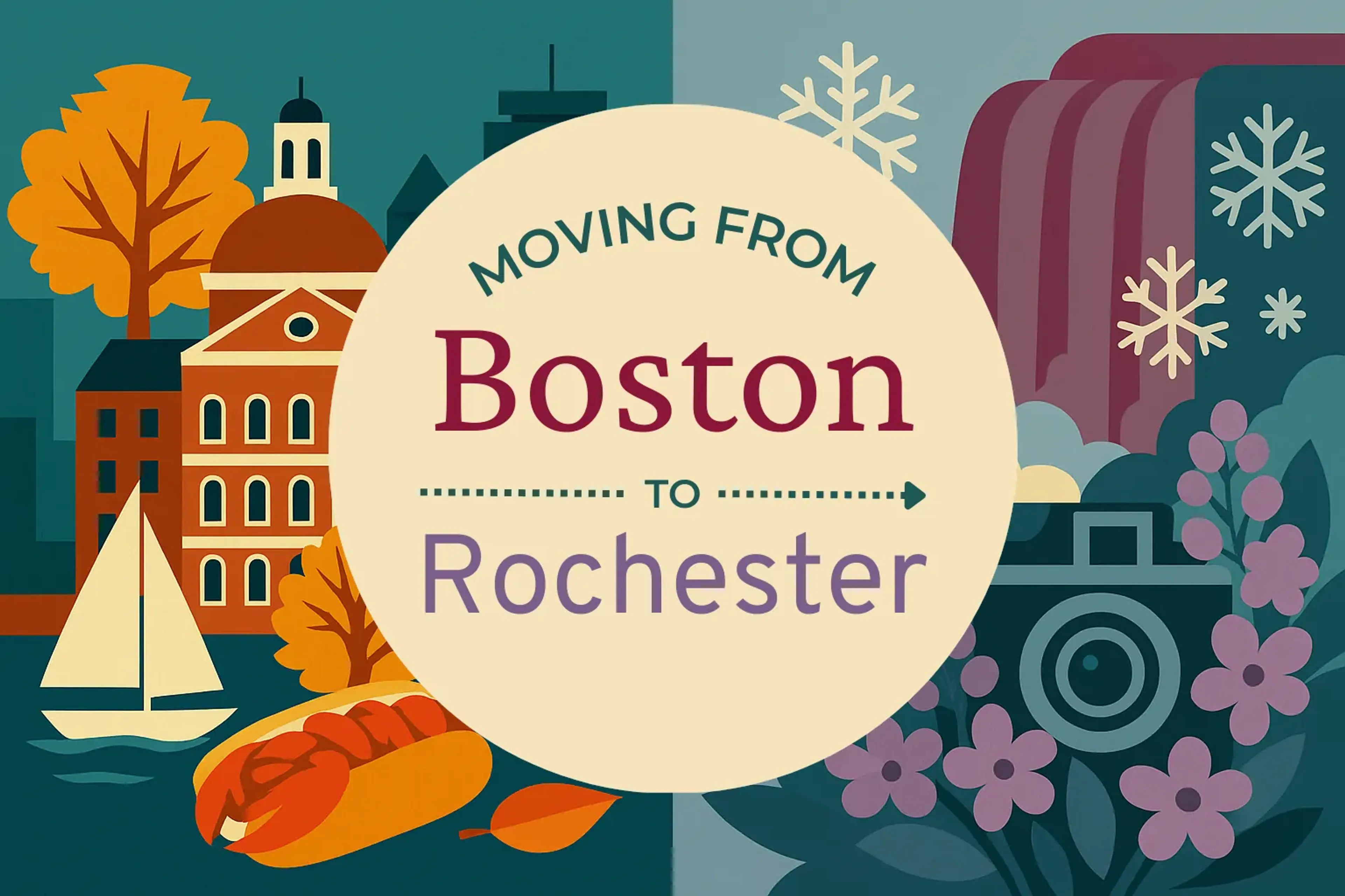 Side-by-side comparison of Boston to Rochester moving companies