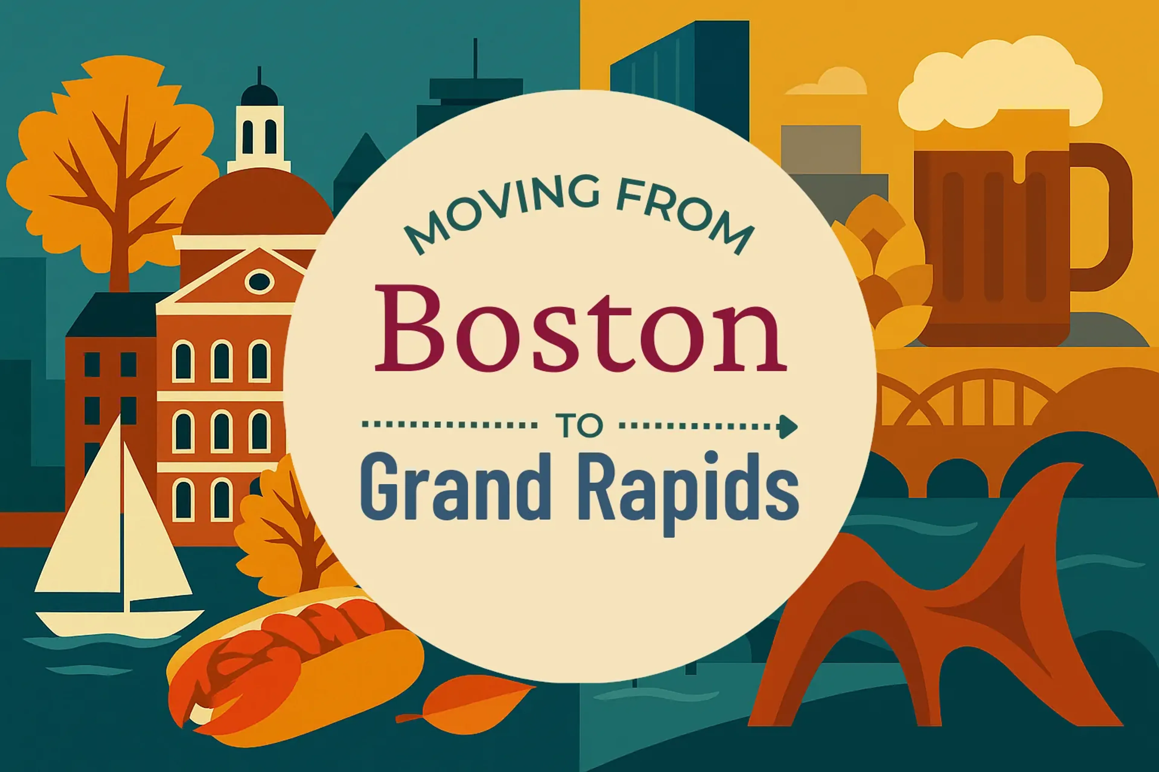 Side-by-side comparison of Boston to Grand Rapids moving companies