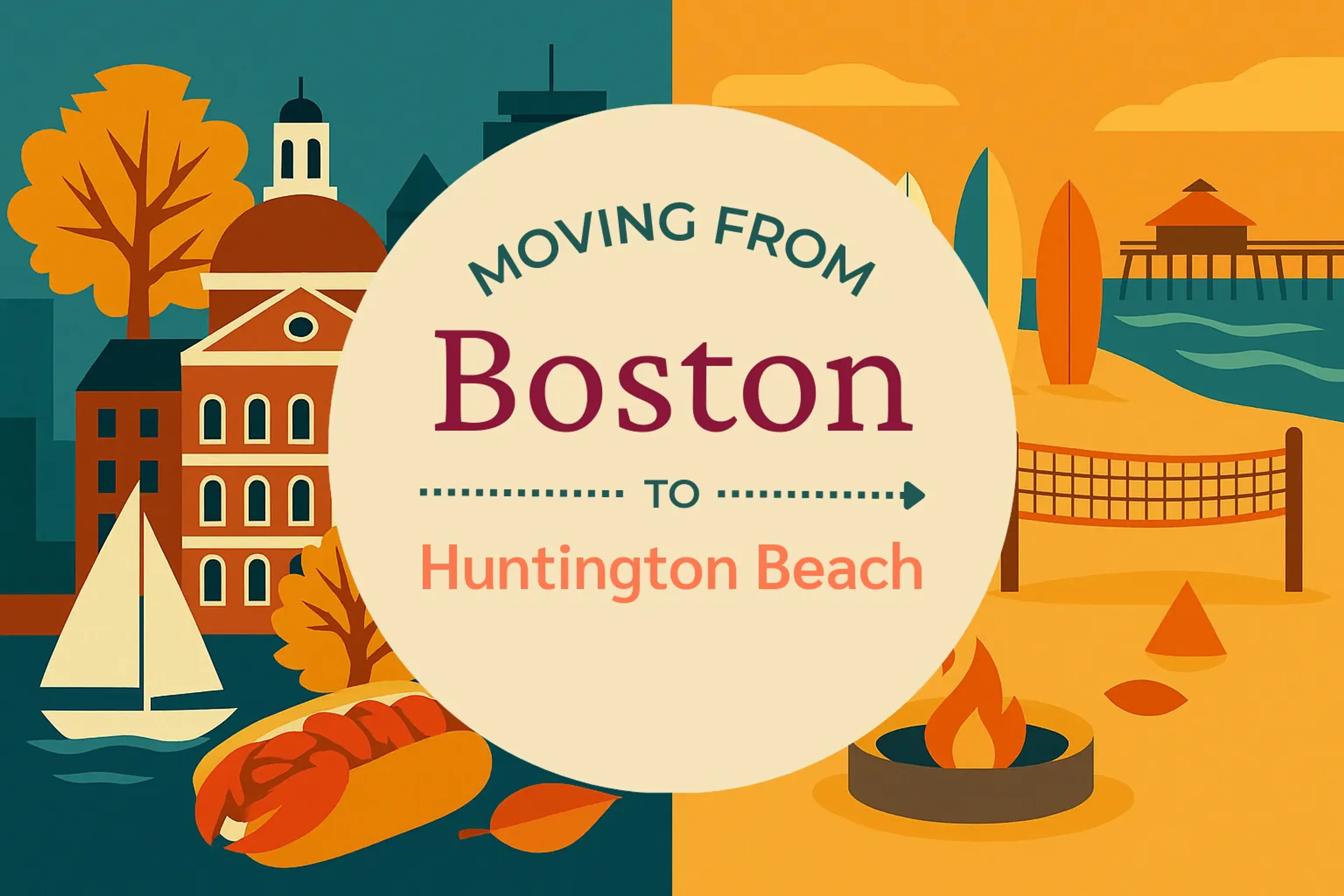 Side-by-side comparison of Boston to Huntington Beach moving companies