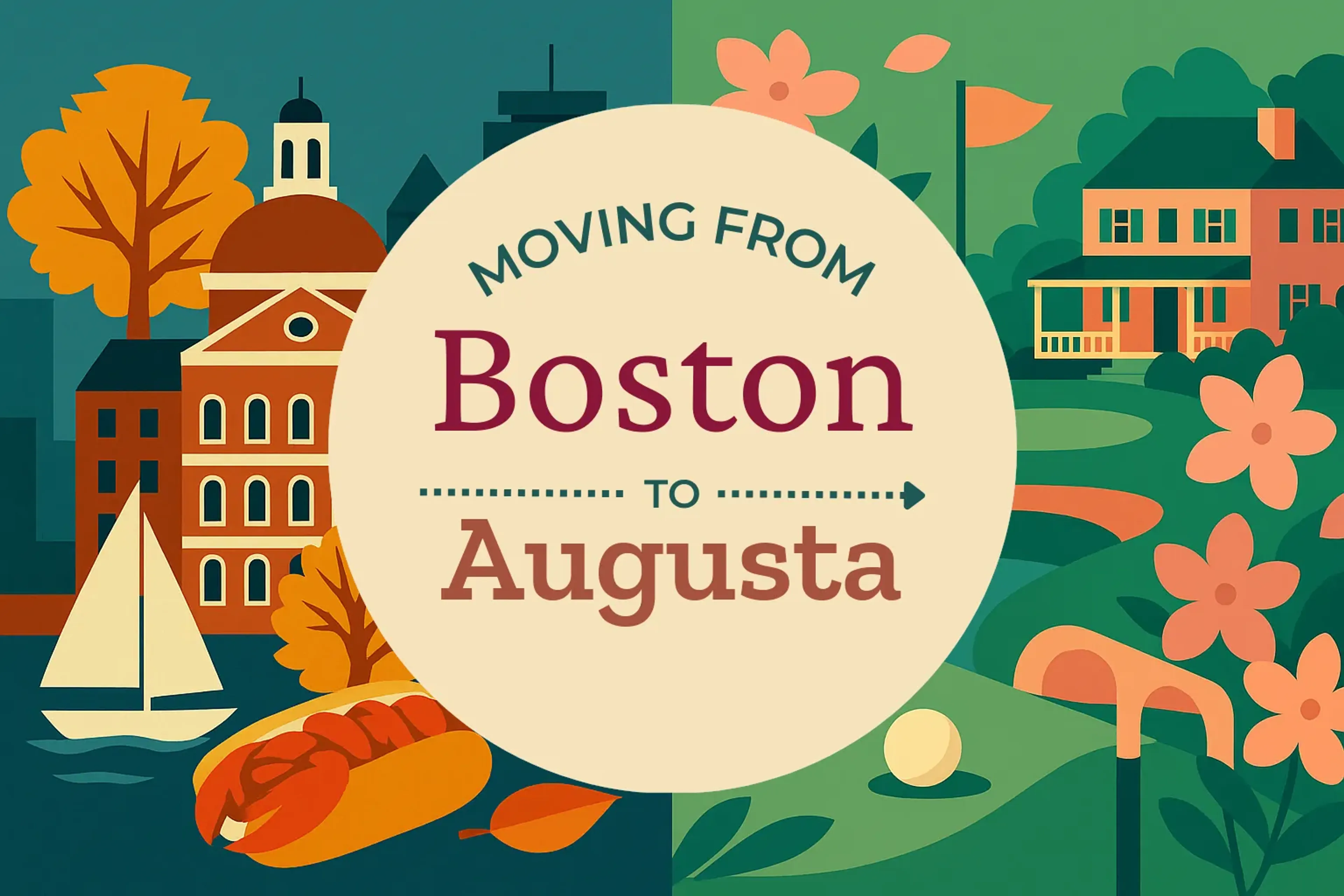 Side-by-side comparison of Boston to Augusta moving companies