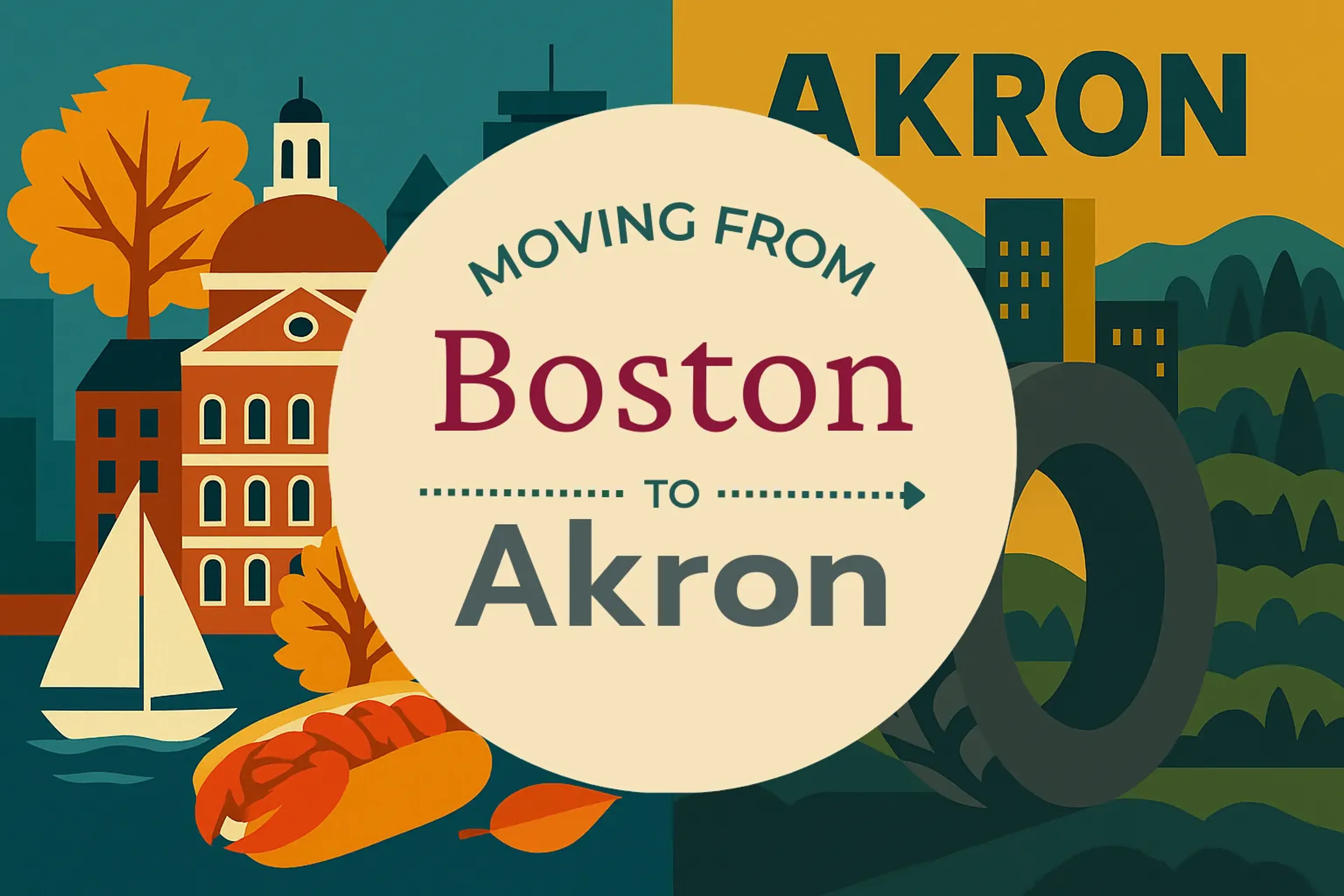 Side-by-side comparison of Boston to Akron moving companies