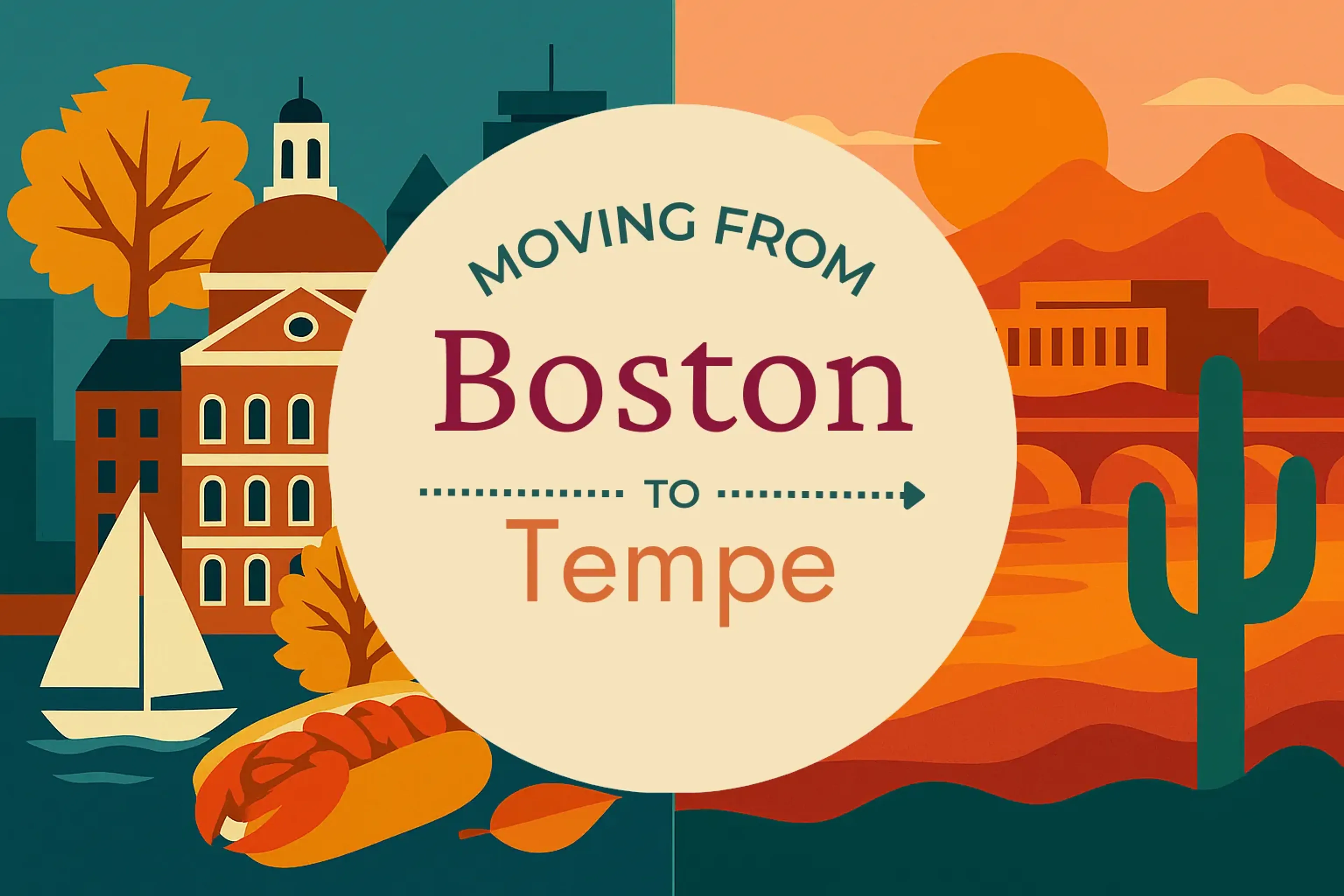 Side-by-side comparison of Boston to Tempe moving companies