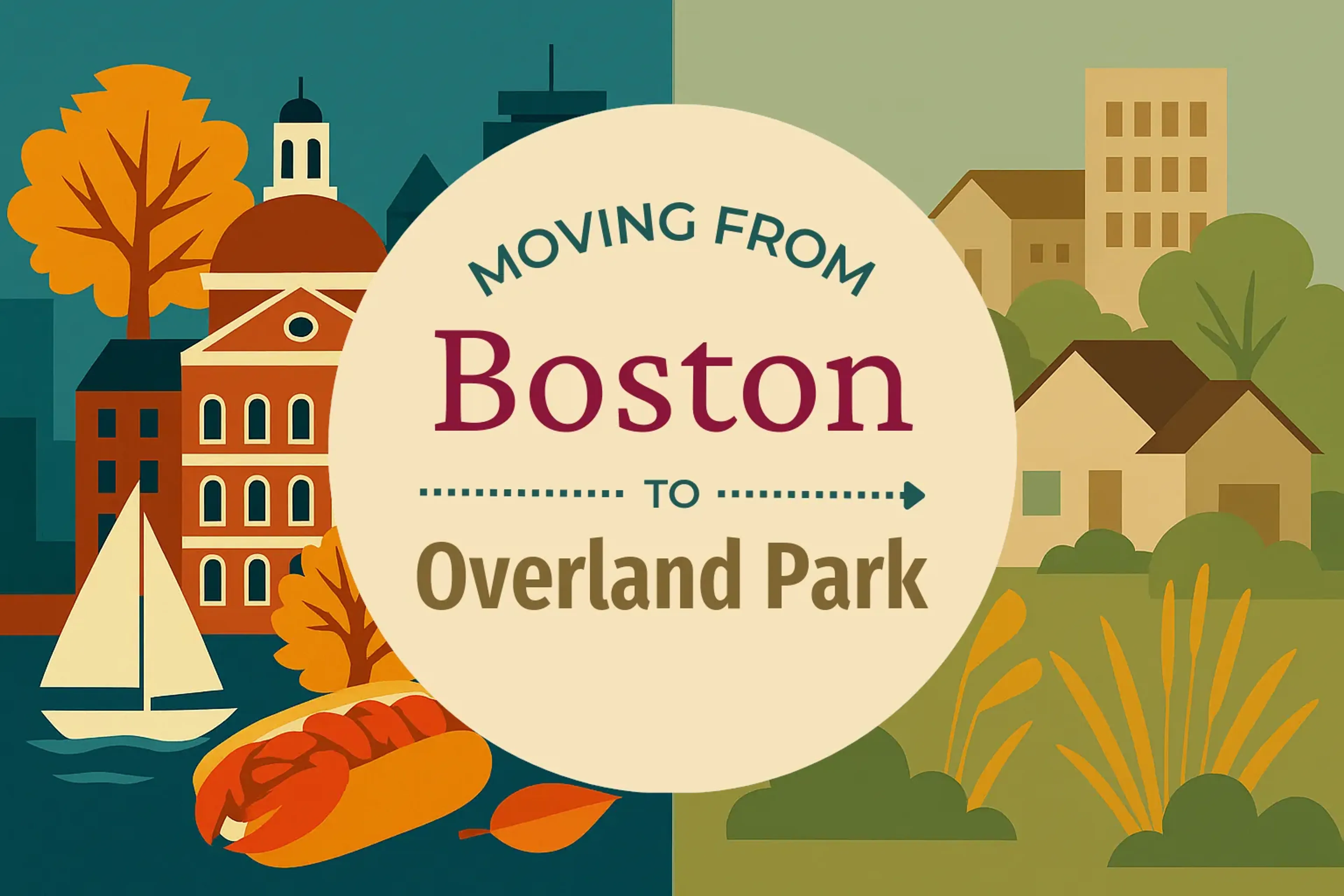 Side-by-side comparison of Boston to Overland Park moving companies