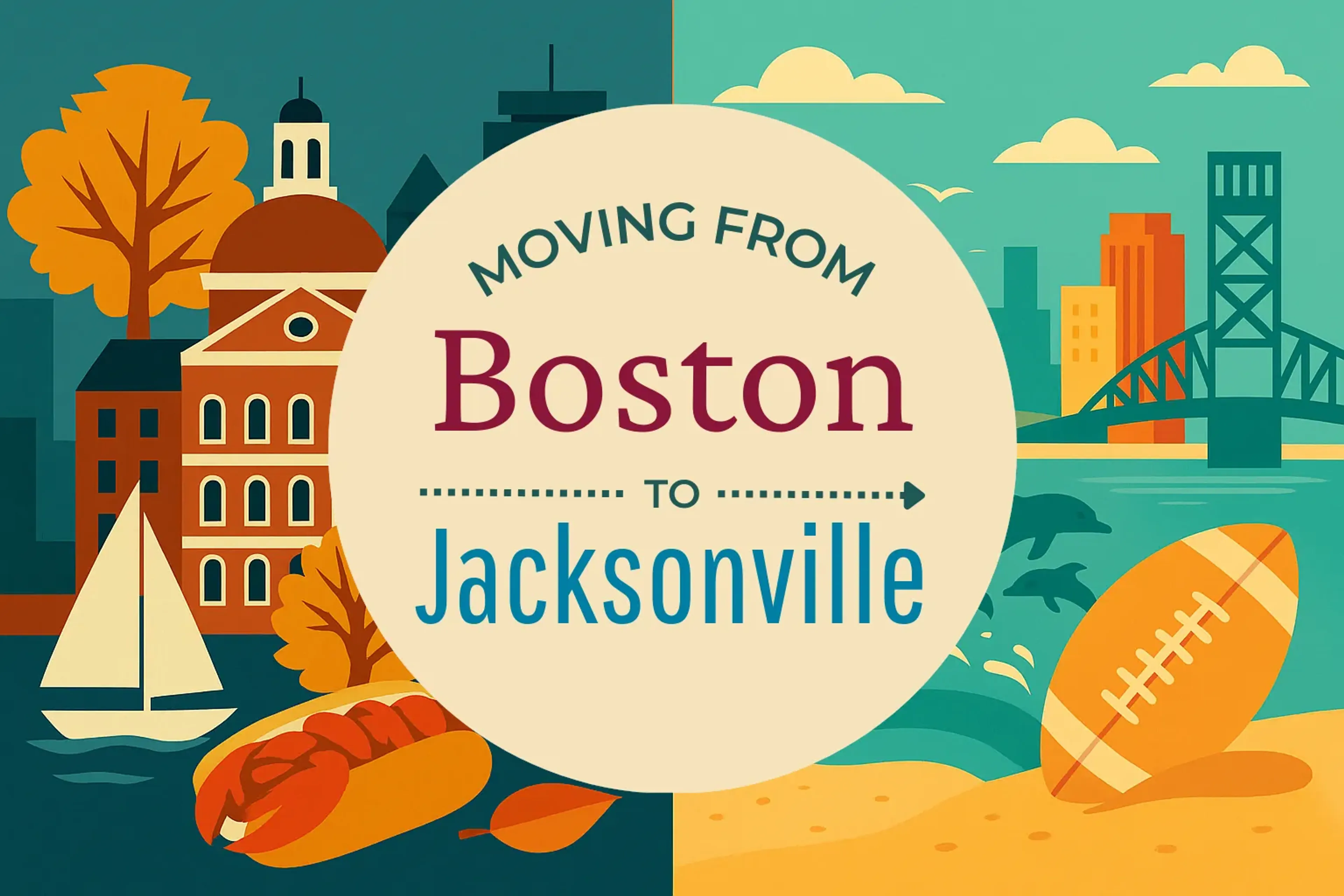 Side-by-side comparison of Boston to Jacksonville moving companies