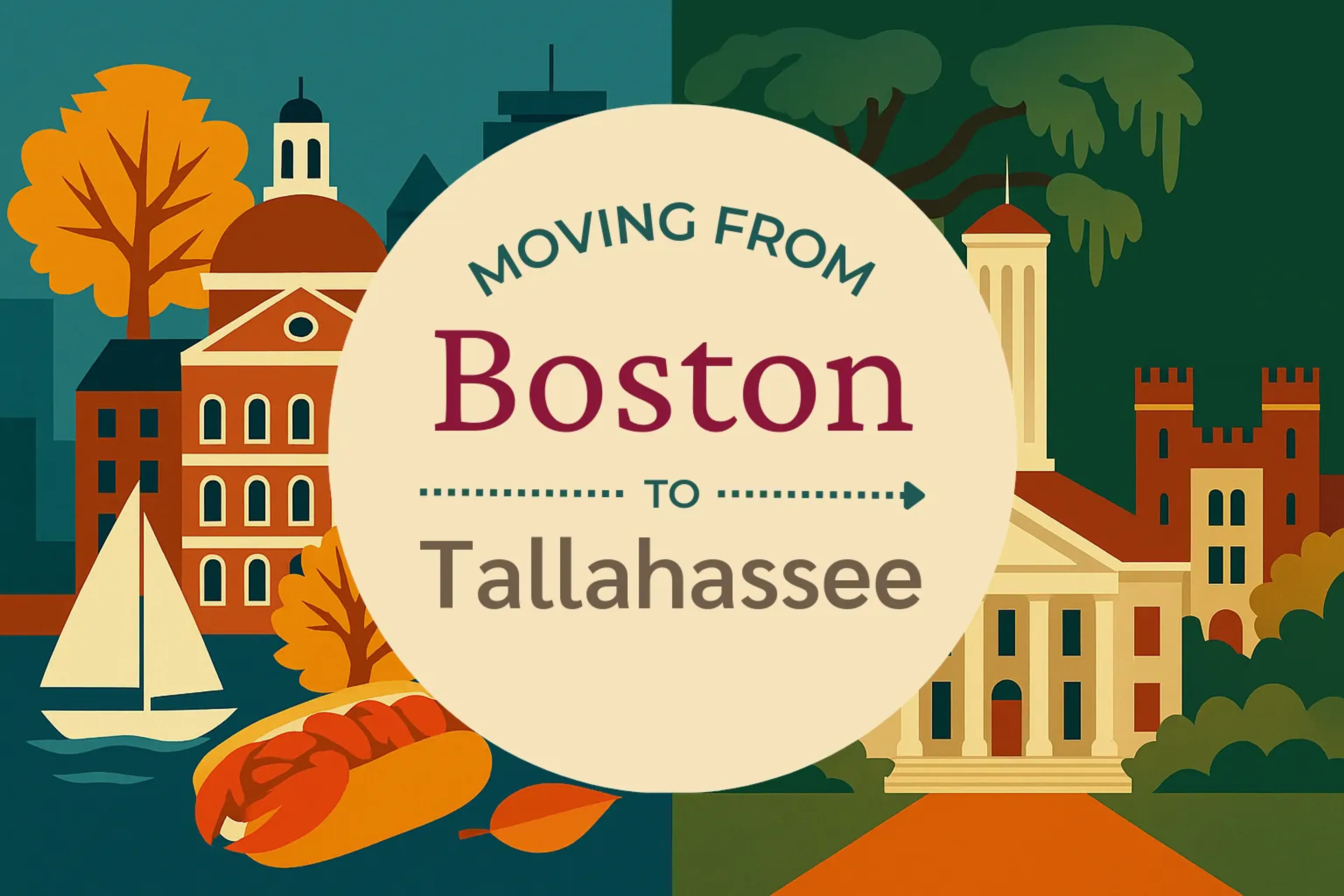 Side-by-side comparison of Boston to Tallahassee moving companies