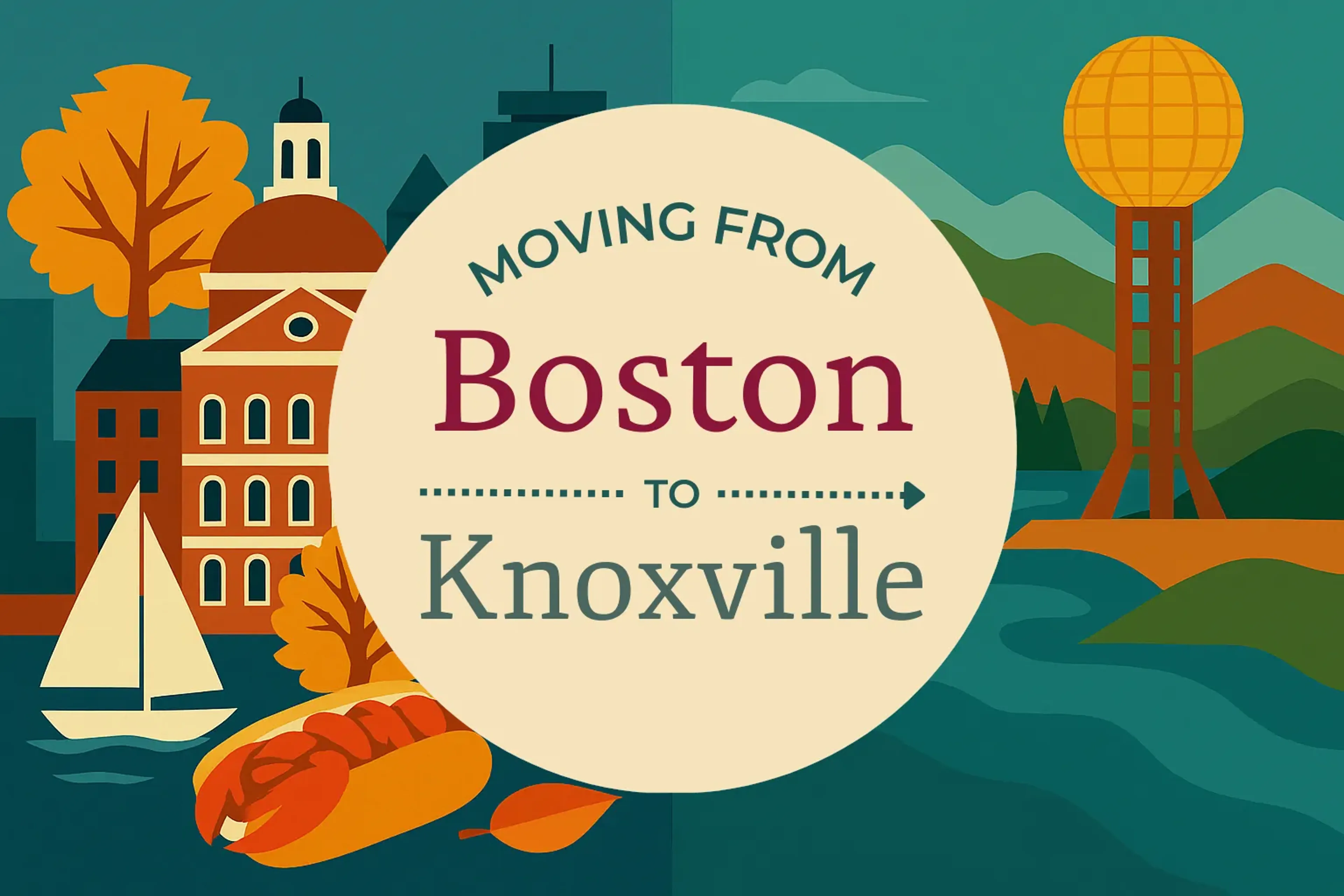 Side-by-side comparison of Boston to Knoxville moving companies