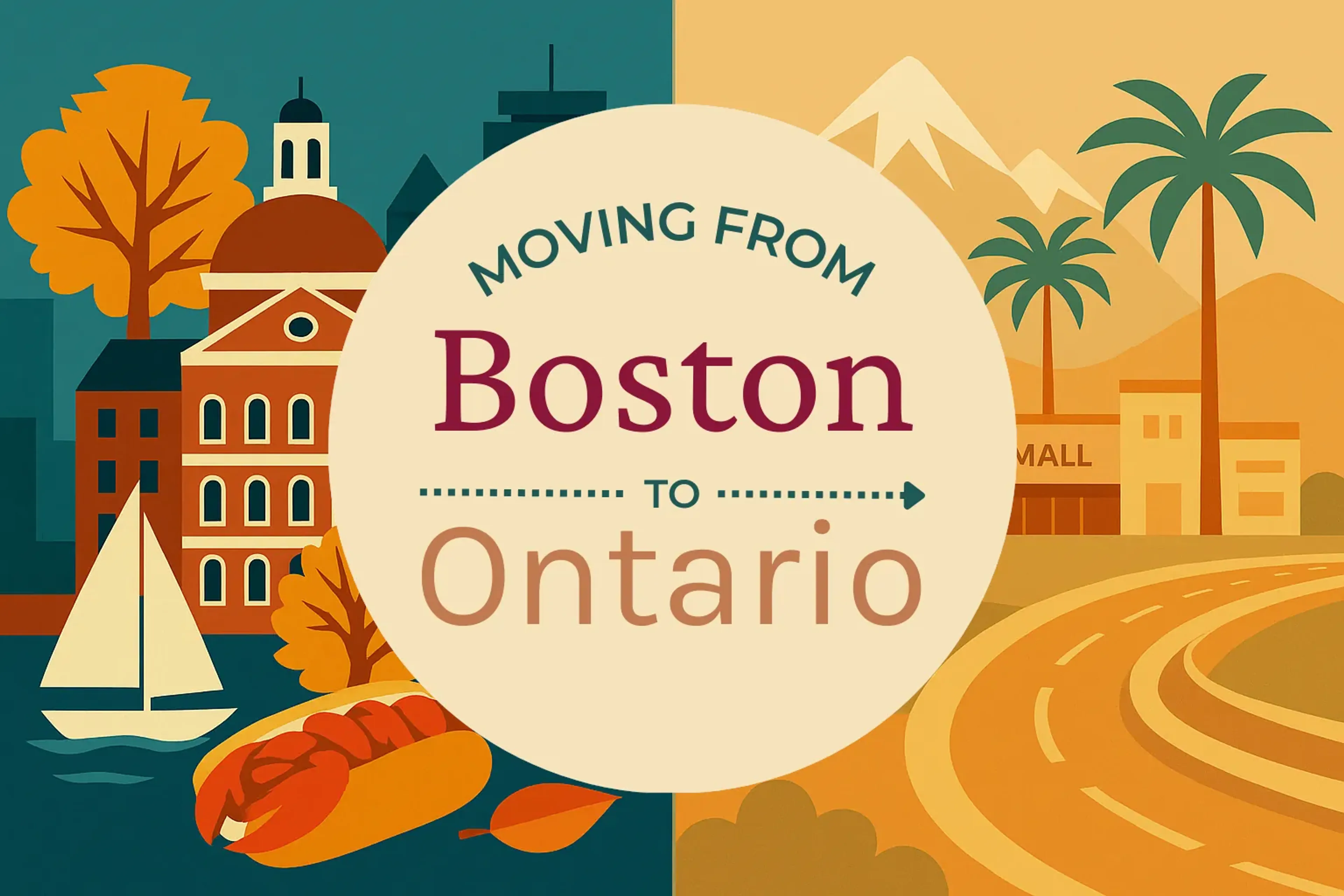 Side-by-side comparison of Boston to Ontario moving companies