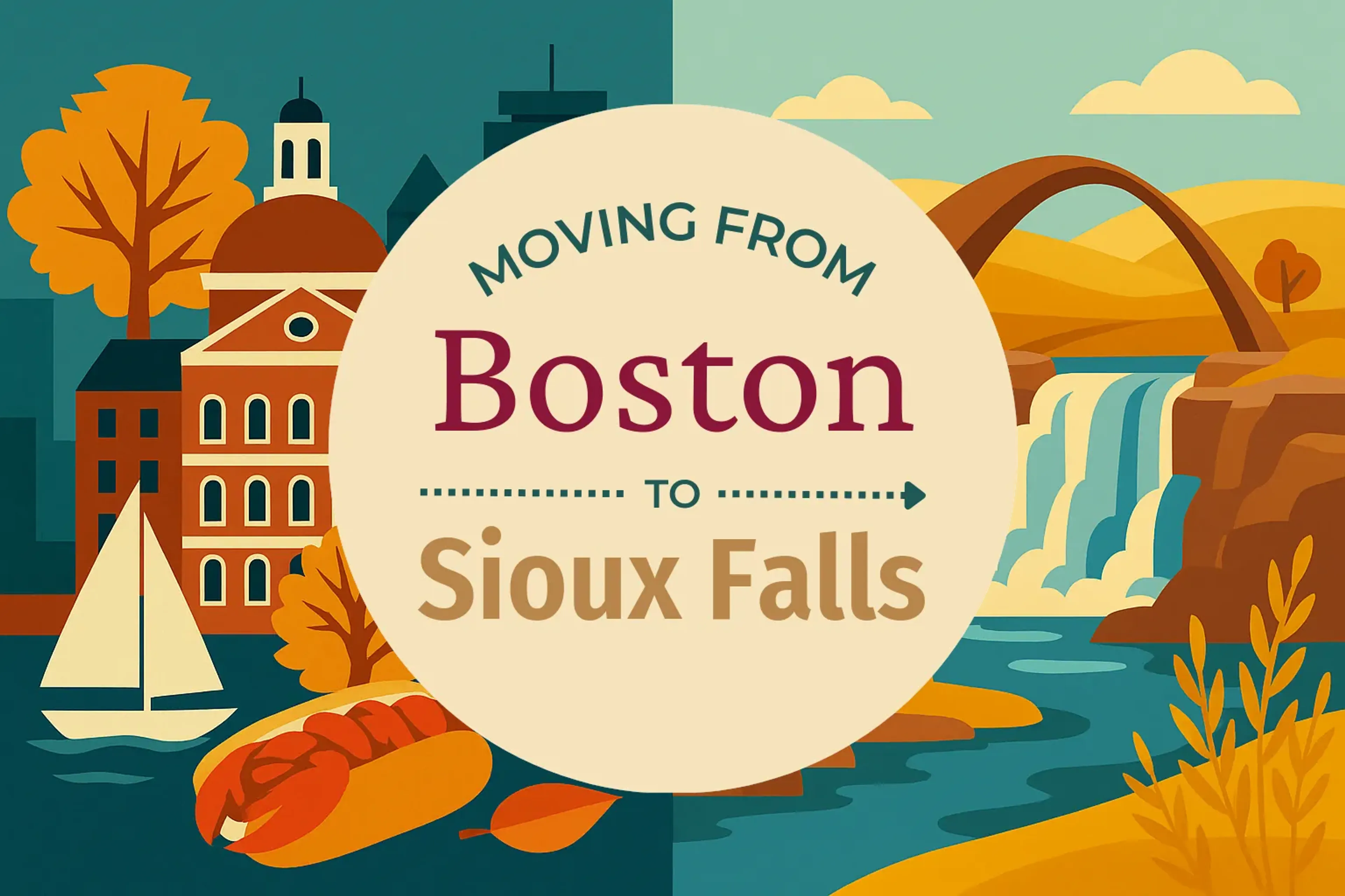 Side-by-side comparison of Boston to Sioux Falls moving companies