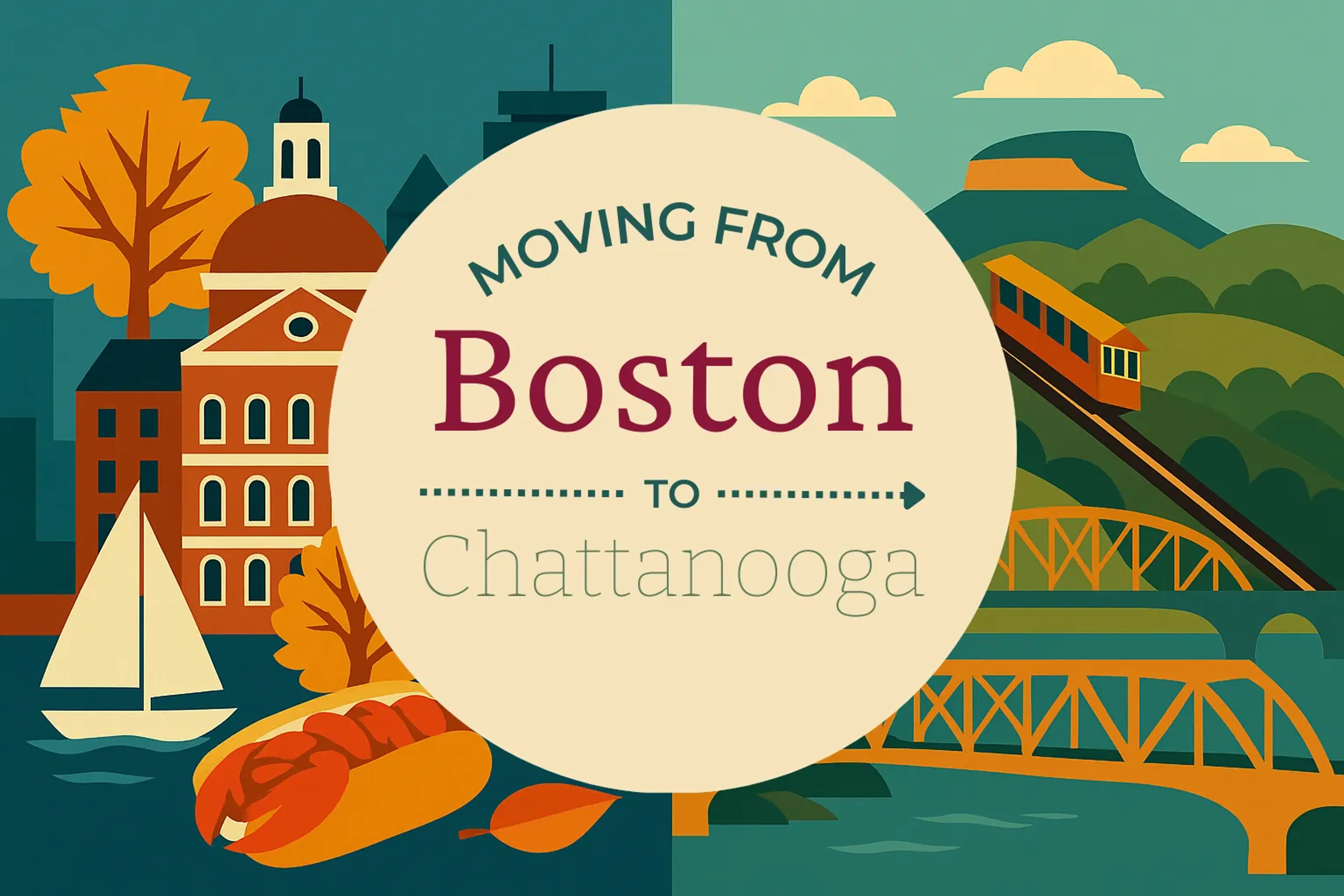 Side-by-side comparison of Boston to Chattanooga moving companies