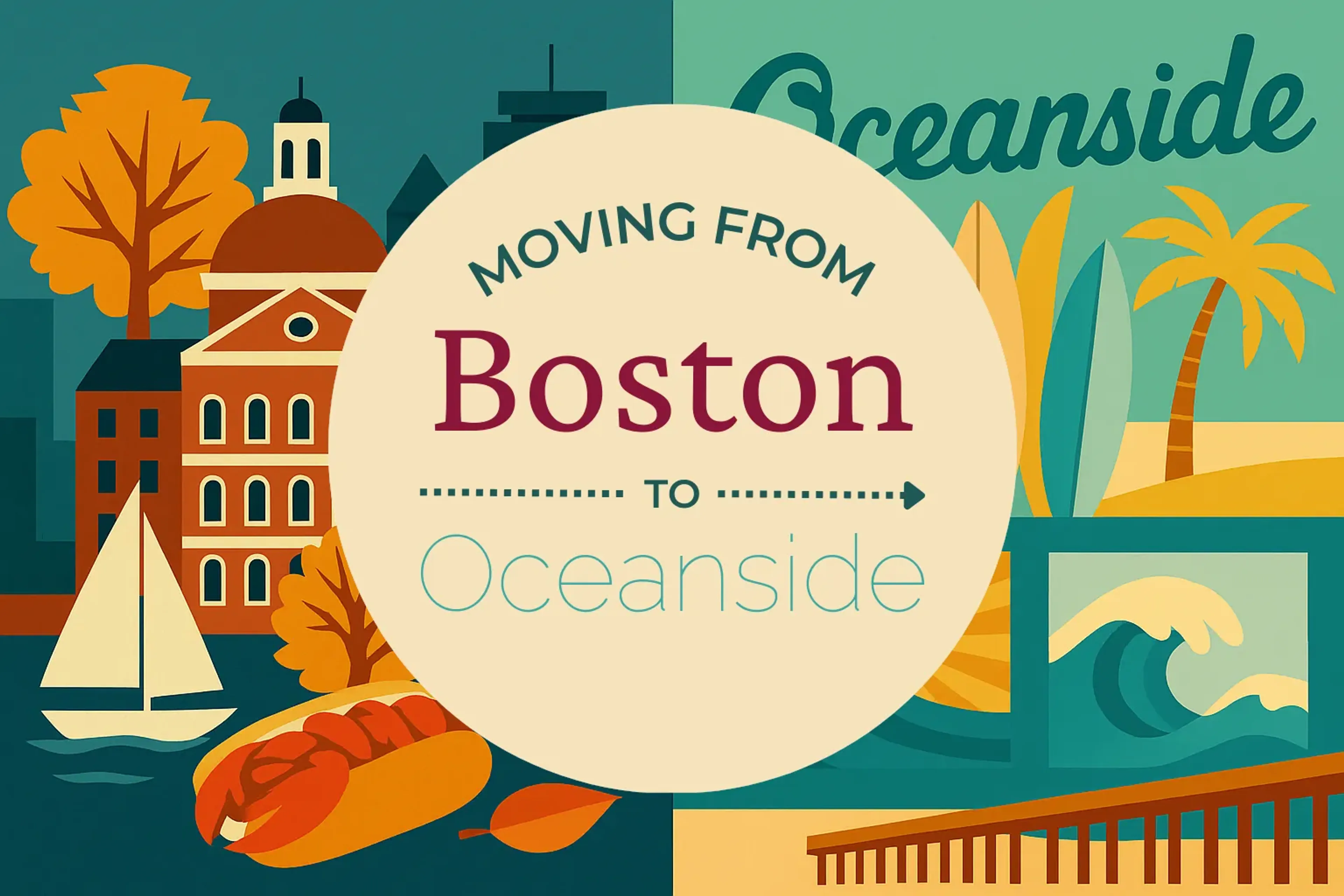 Side-by-side comparison of Boston to Oceanside moving companies