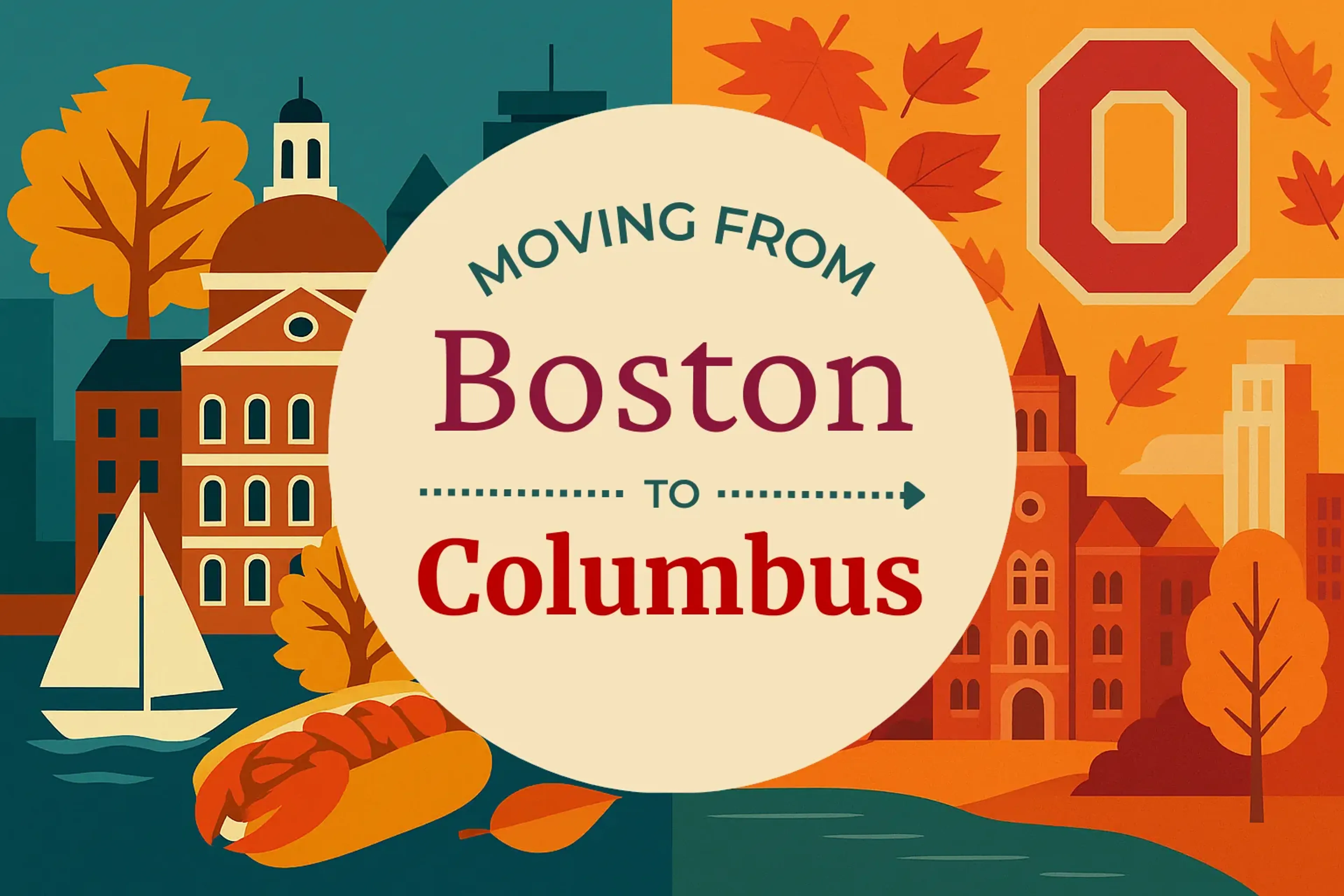 Side-by-side comparison of Boston to Columbus moving companies