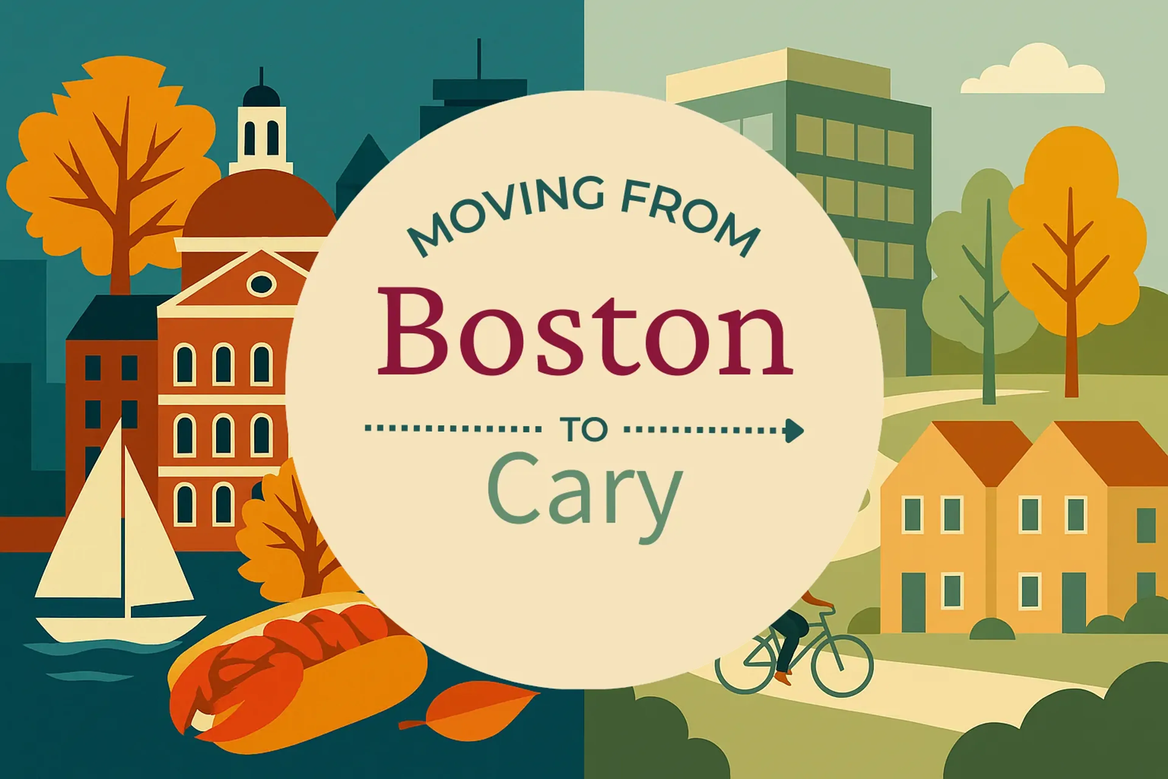 Side-by-side comparison of Boston to Cary moving companies