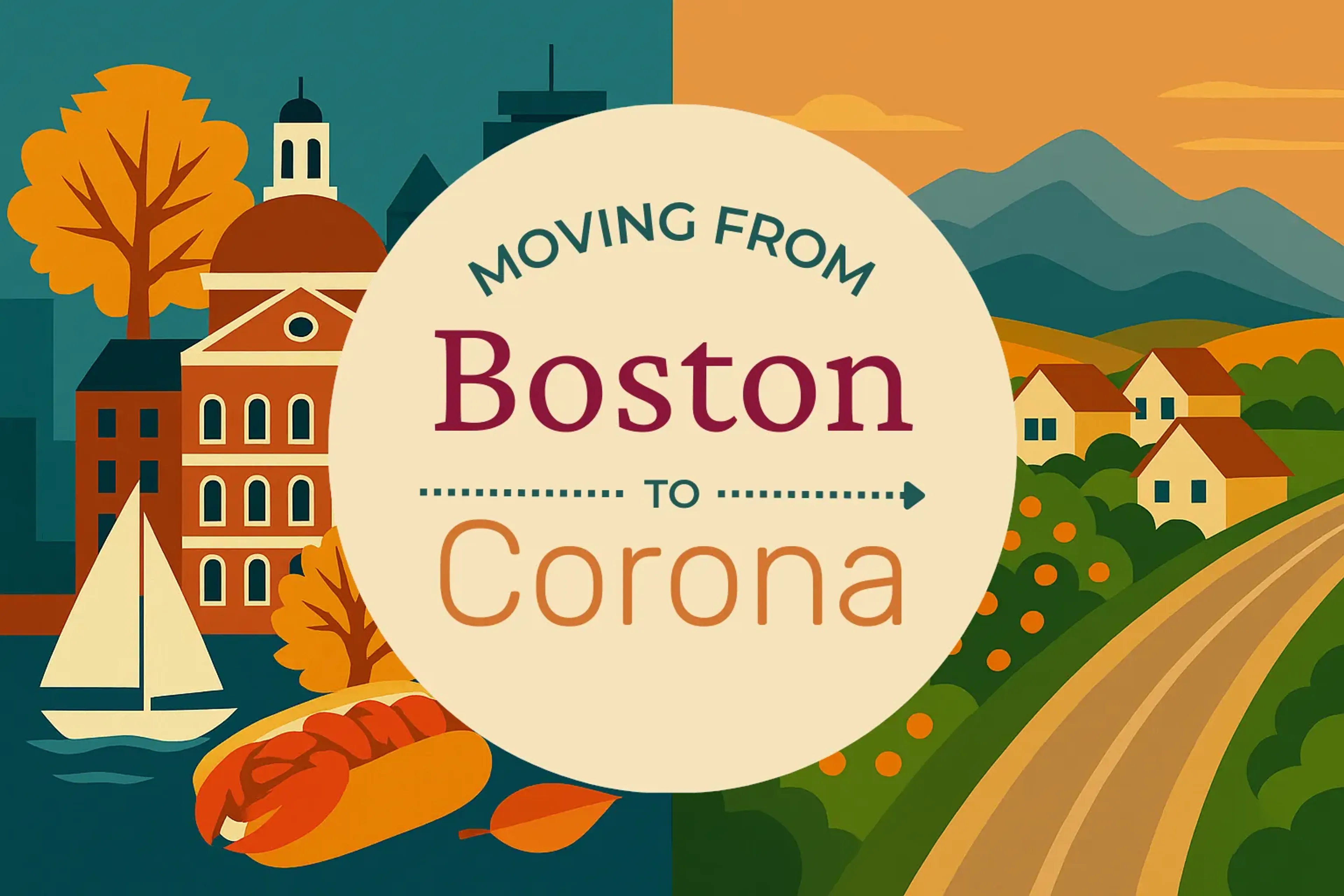 Side-by-side comparison of Boston to Corona moving companies