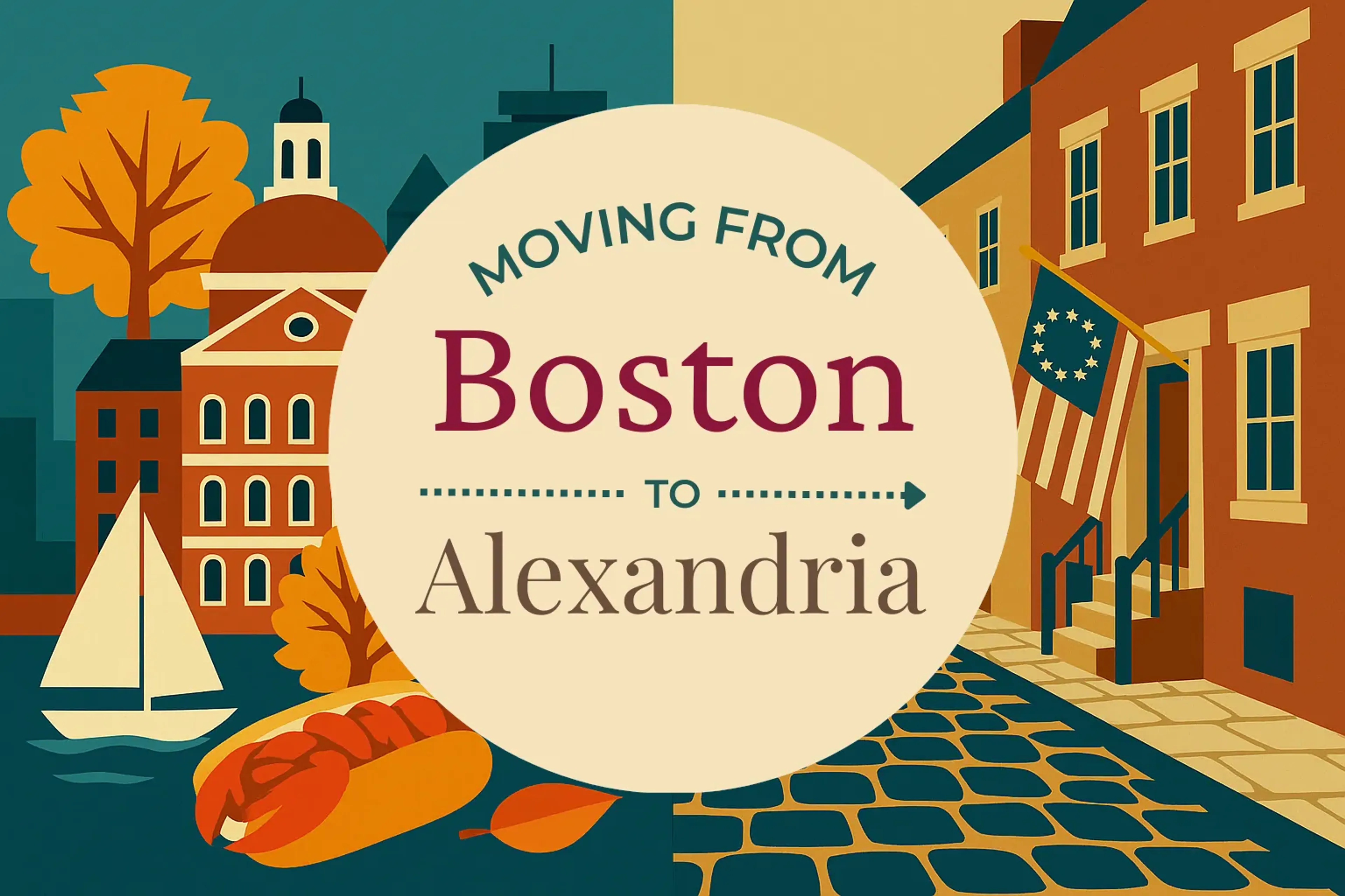 Side-by-side comparison of Boston to Alexandria moving companies