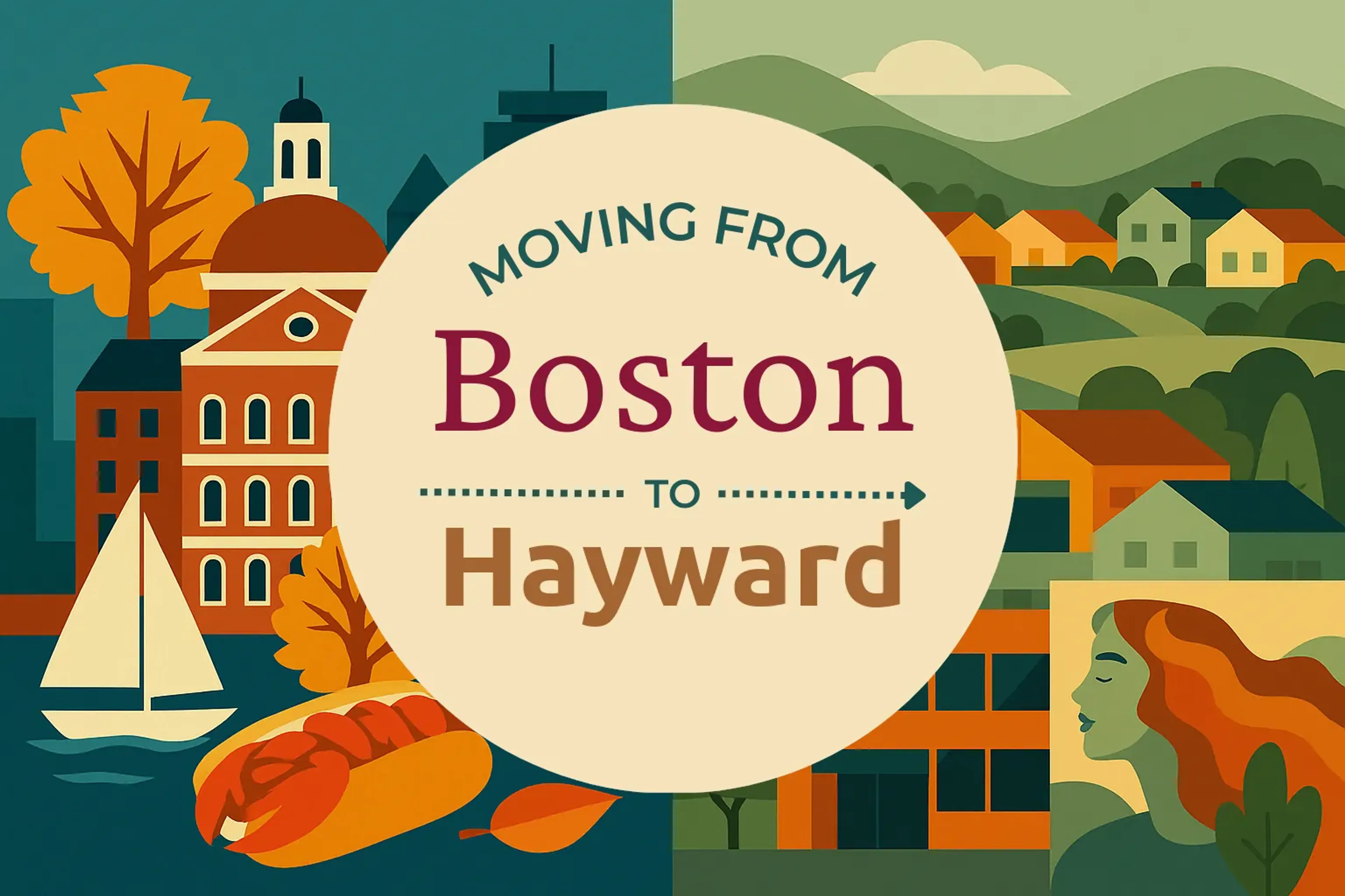 Side-by-side comparison of Boston to Hayward moving companies