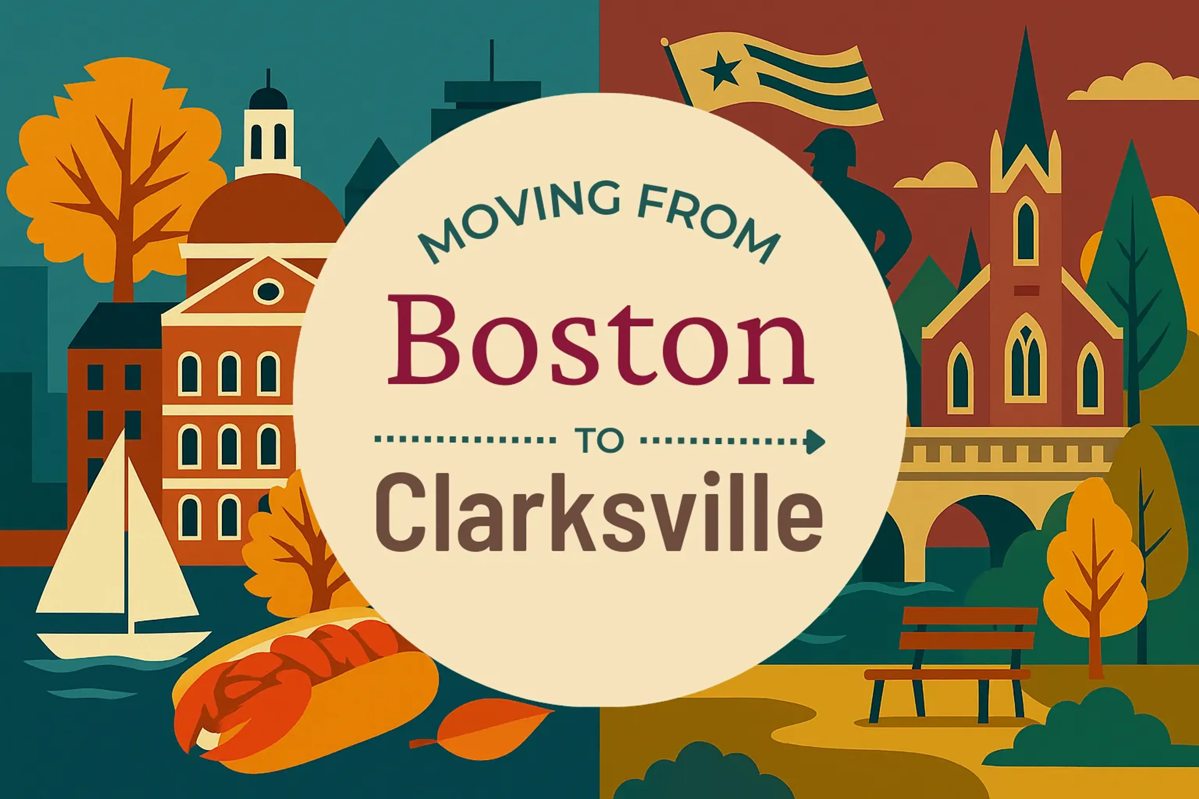 Side-by-side comparison of Boston to Clarksville moving companies