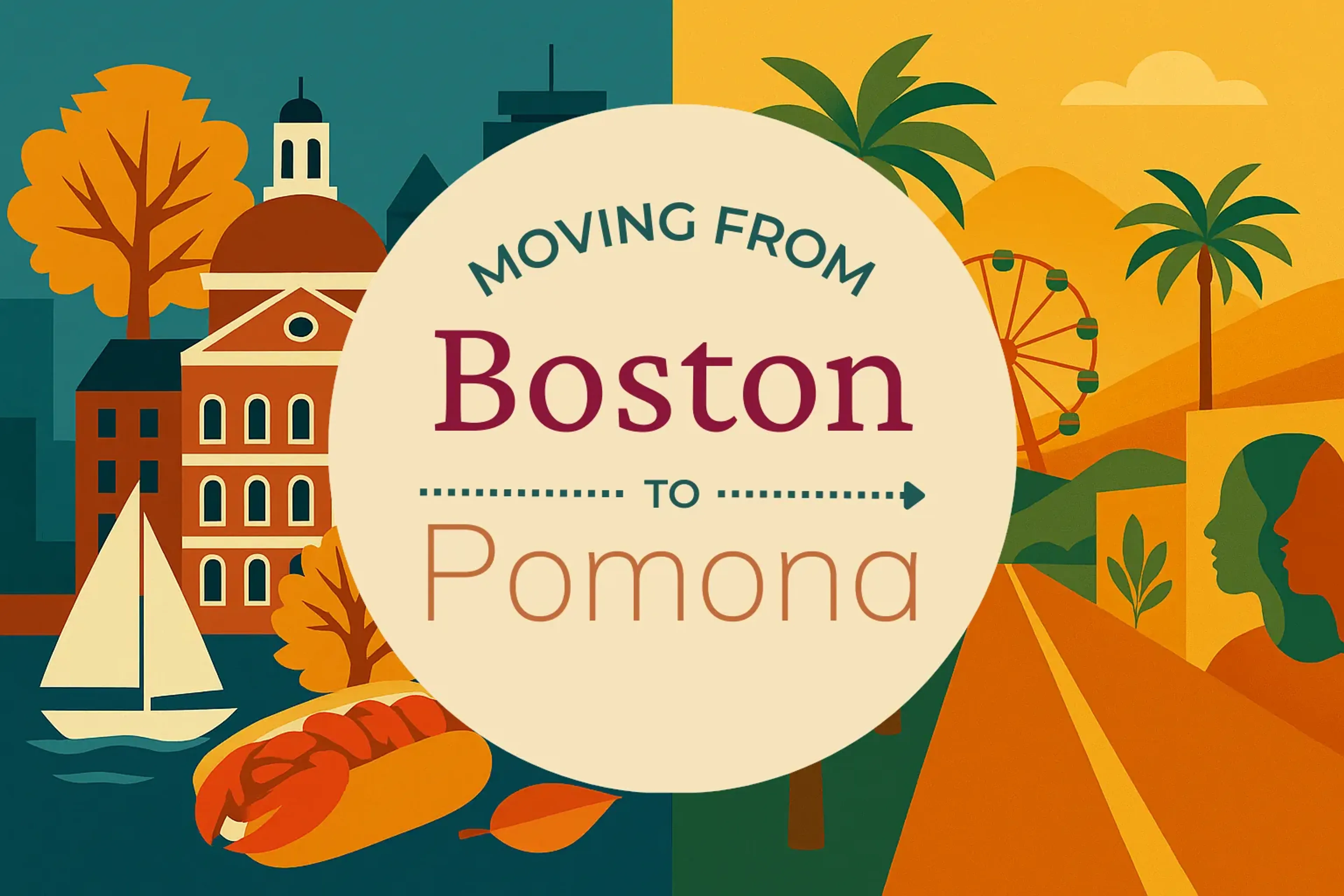Side-by-side comparison of Boston to Pomona moving companies