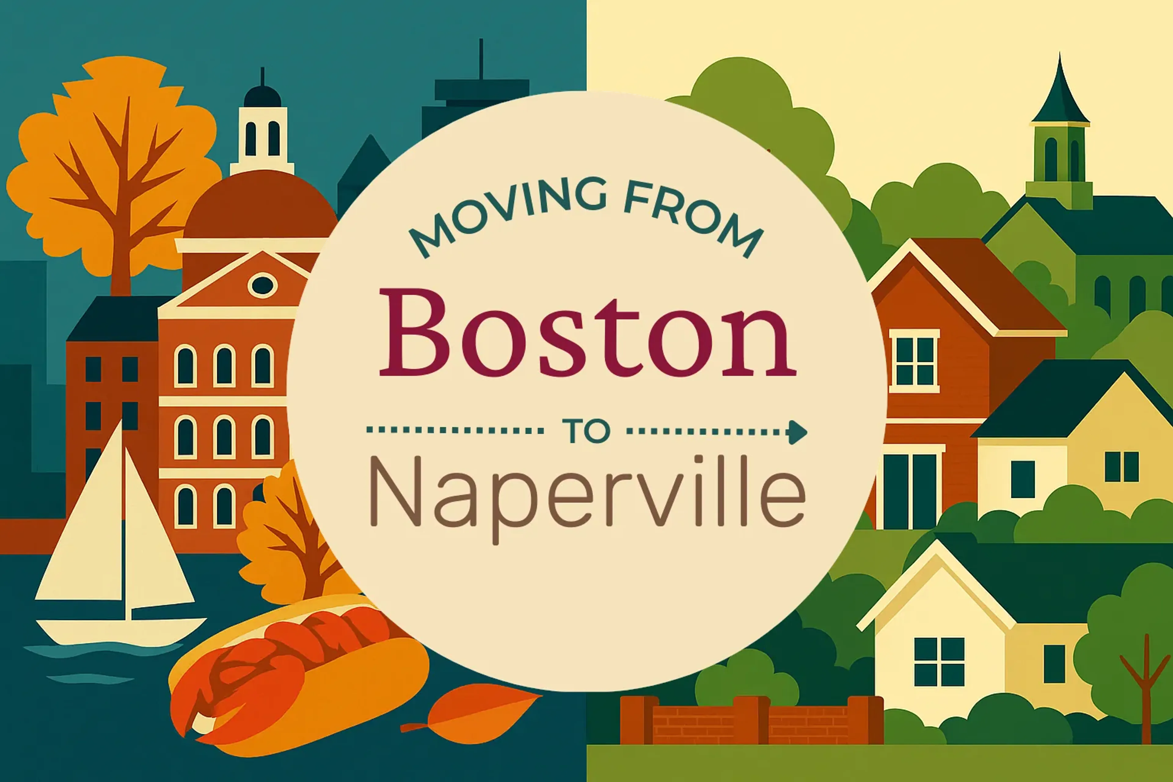 Side-by-side comparison of Boston to Naperville moving companies