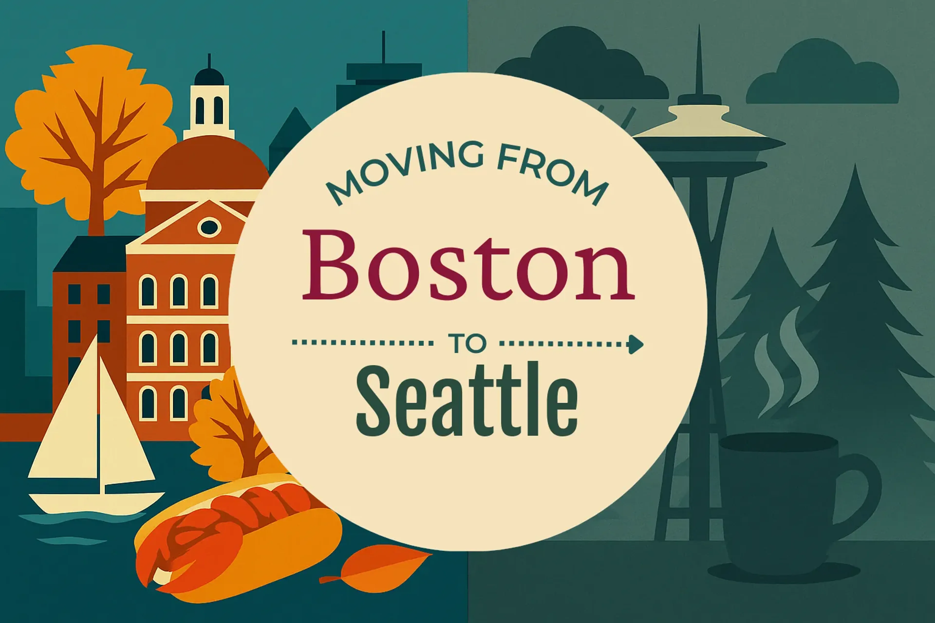 Side-by-side comparison of Boston to Seattle moving companies