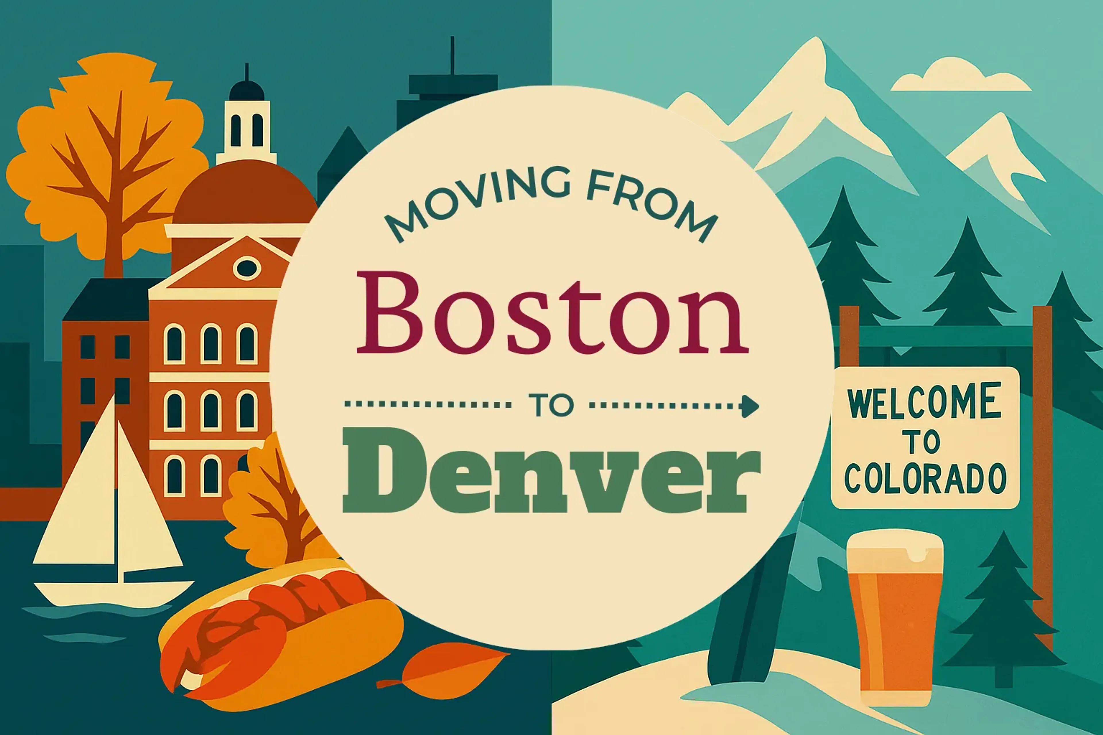 Side-by-side comparison of Boston to Denver moving companies