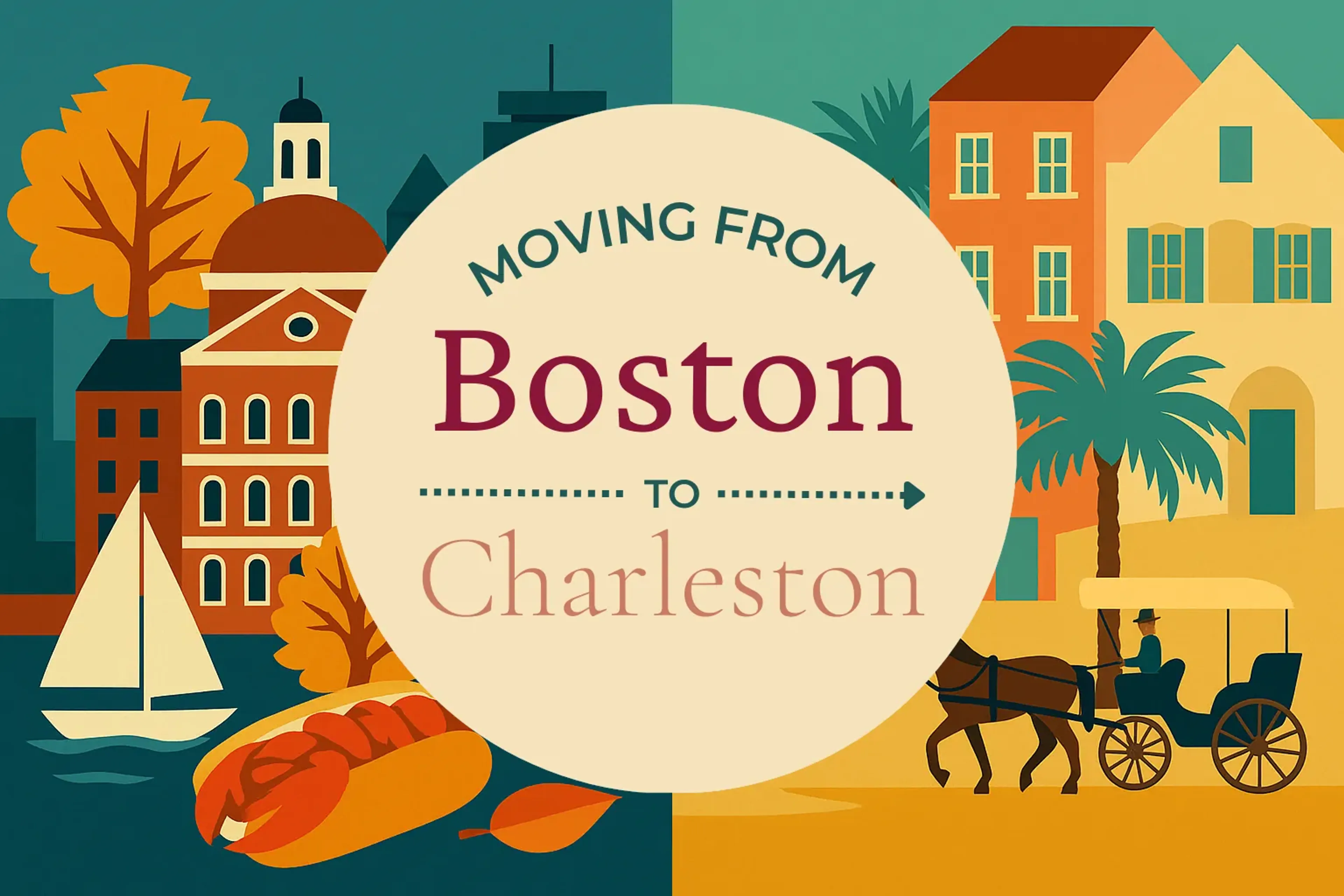 Side-by-side comparison of Boston to Charleston moving companies