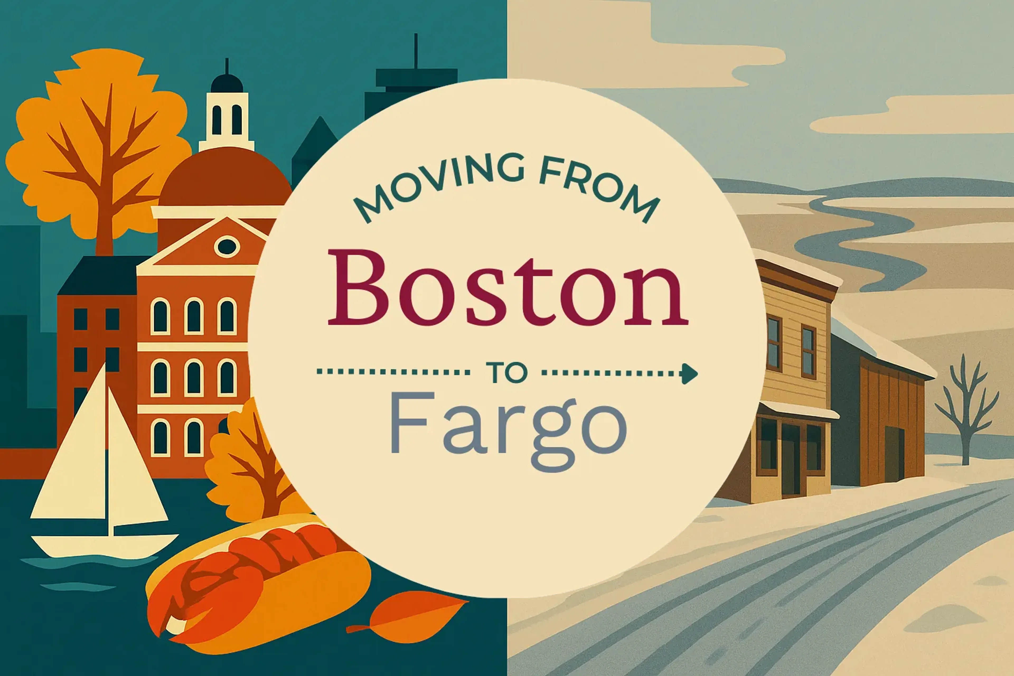 Side-by-side comparison of Boston to Fargo moving companies