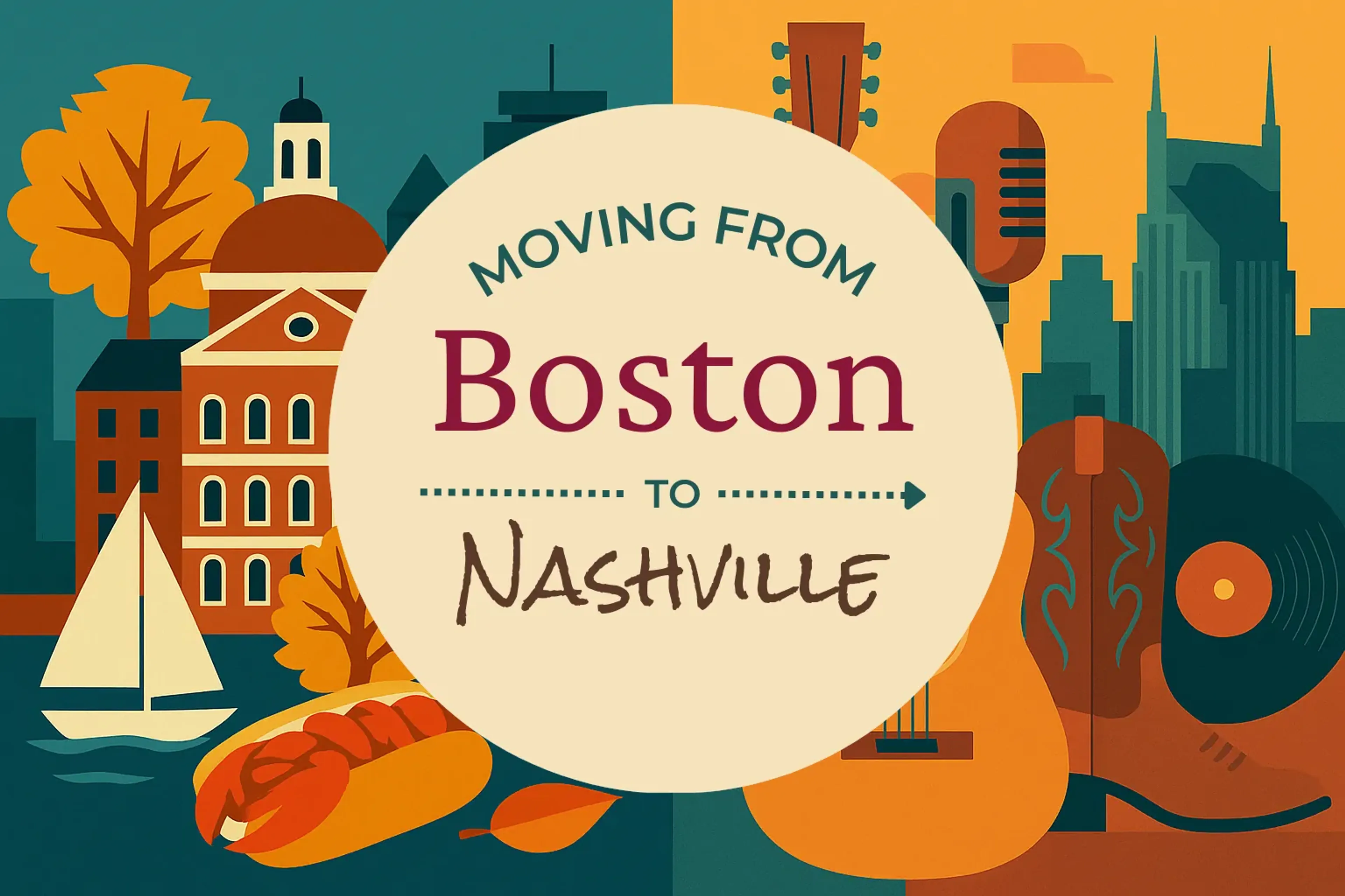 Side-by-side comparison of Boston to Nashville moving companies