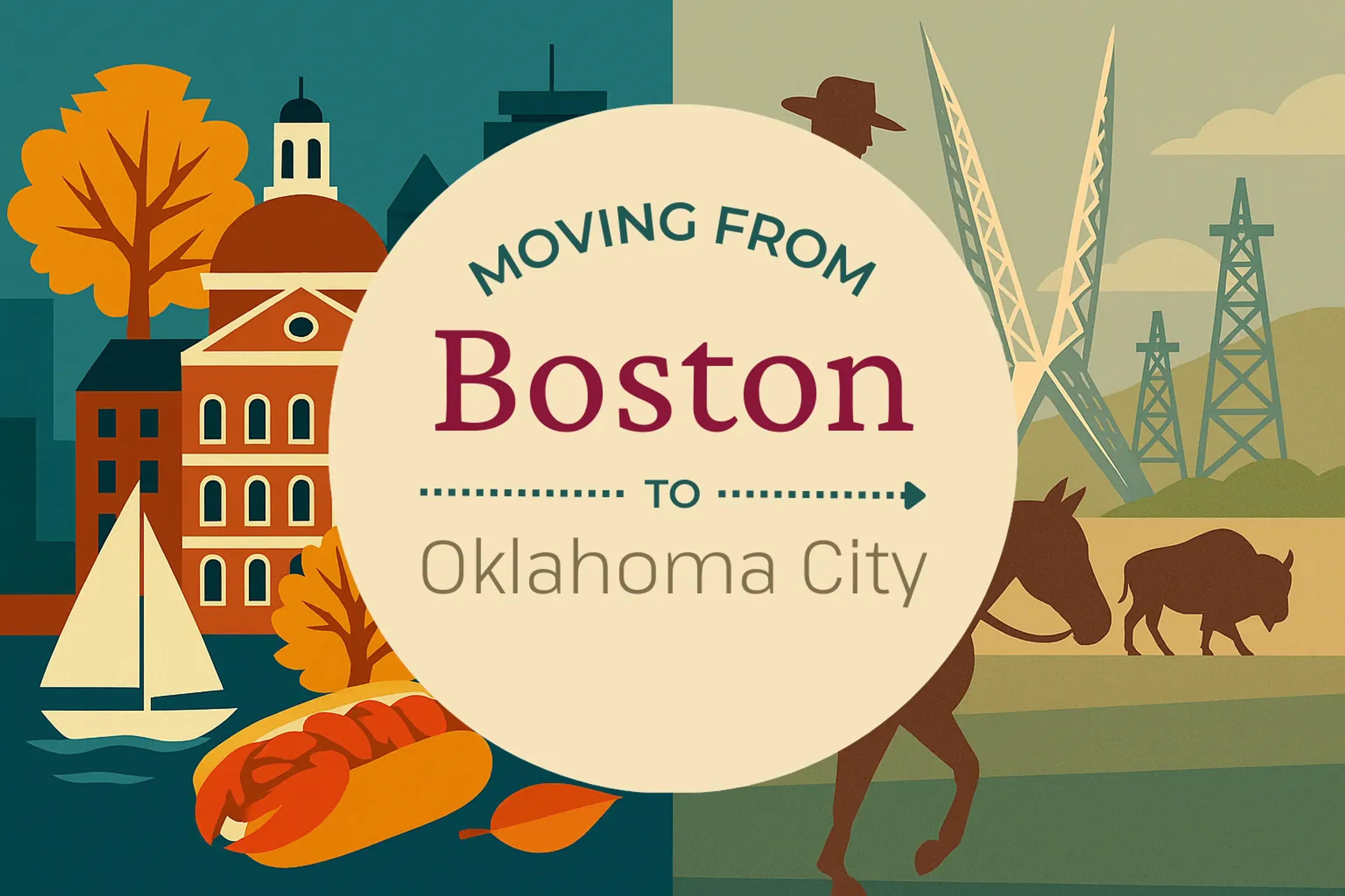 Side-by-side comparison of Boston to Oklahoma City moving companies