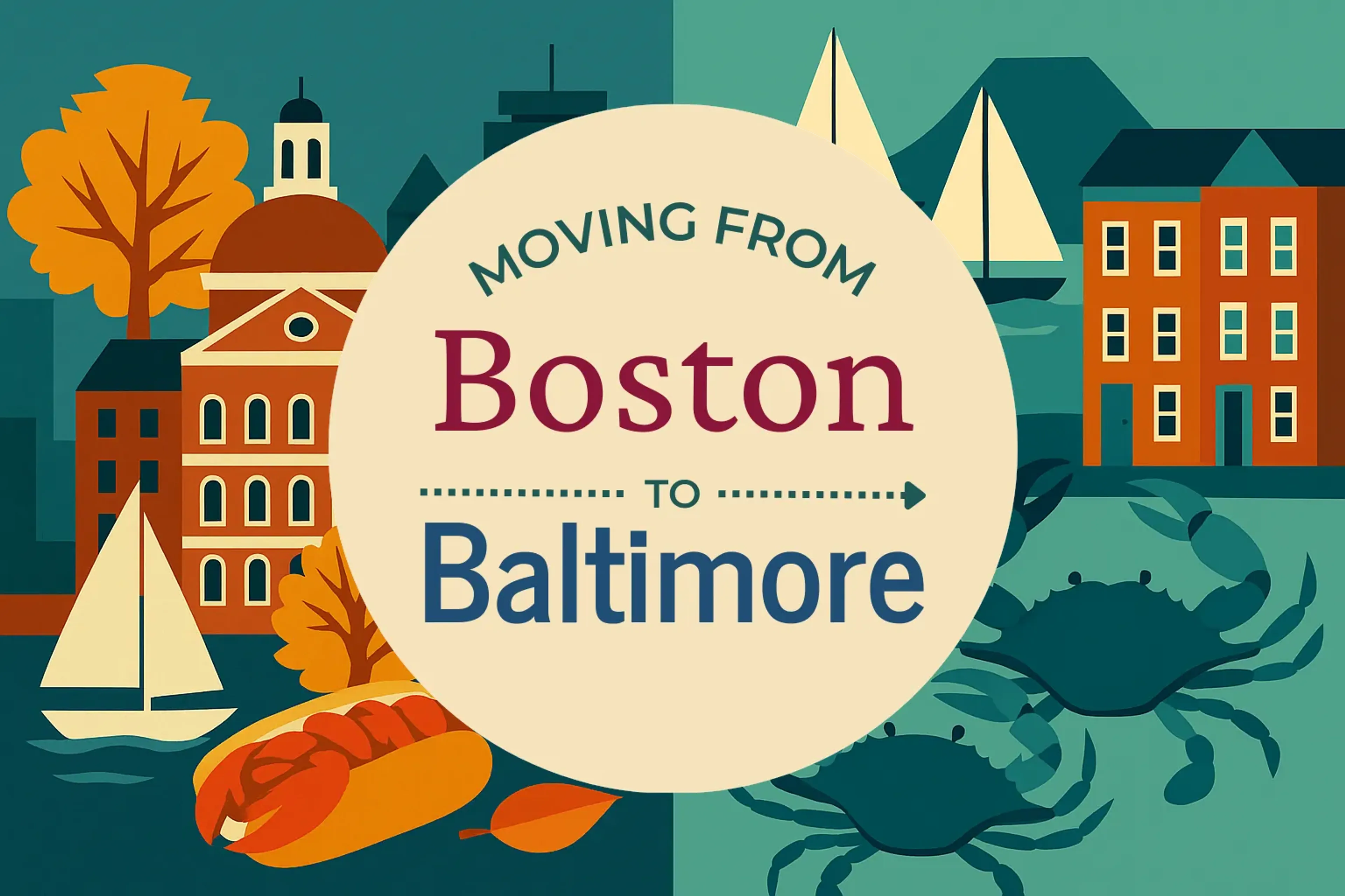 Side-by-side comparison of Boston to Baltimore moving companies