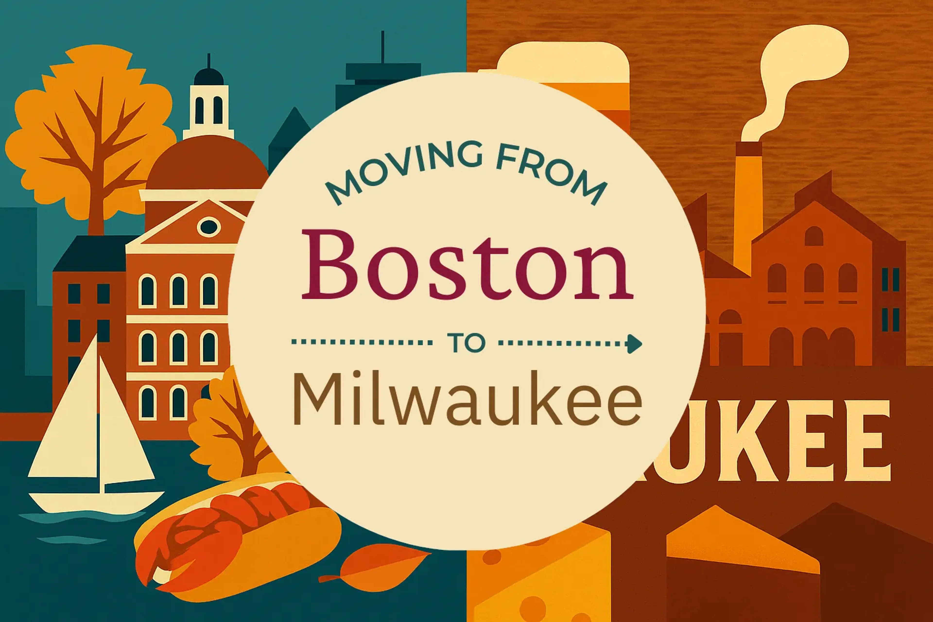 Side-by-side comparison of Boston to Milwaukee moving companies