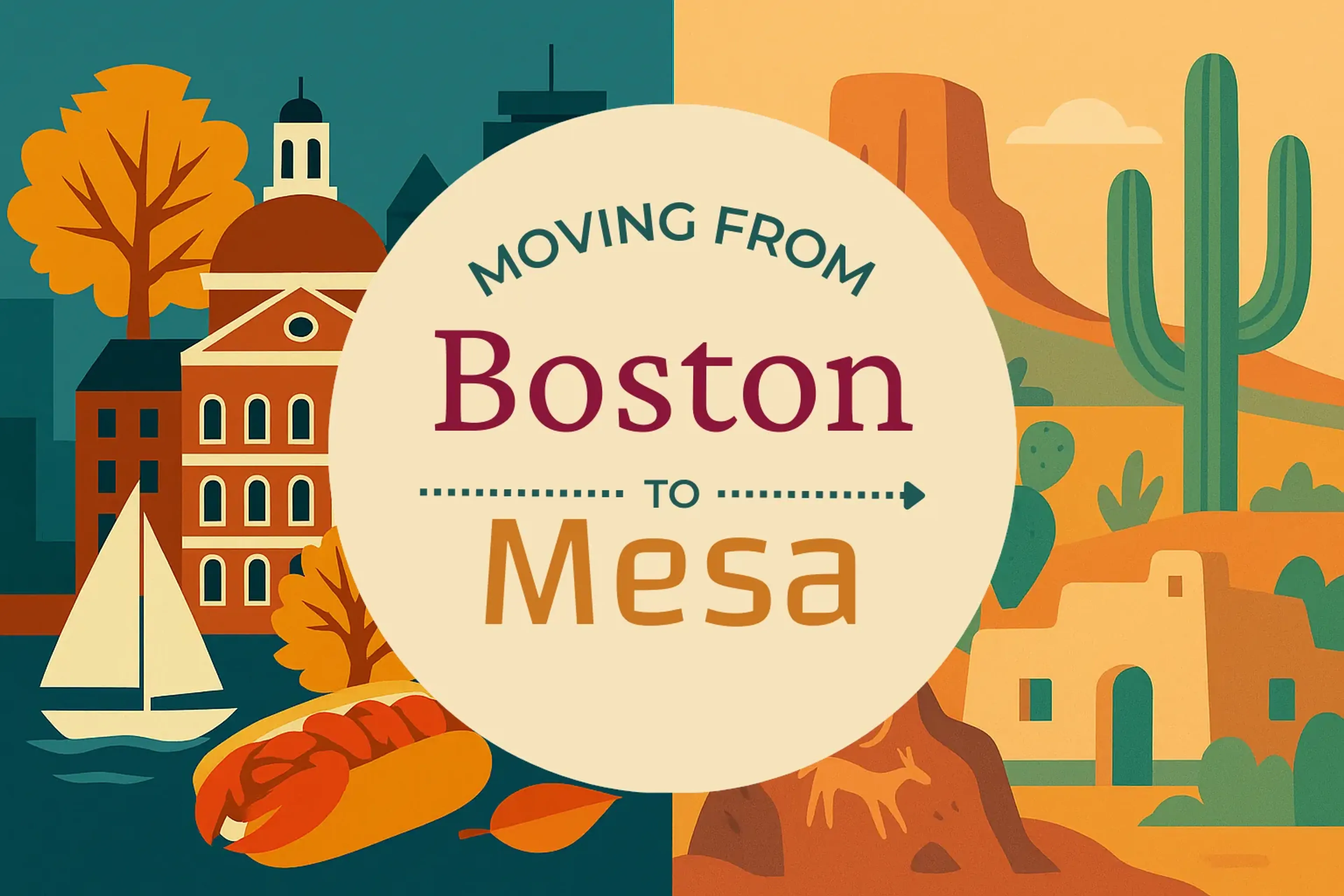 Side-by-side comparison of Boston to Mesa moving companies