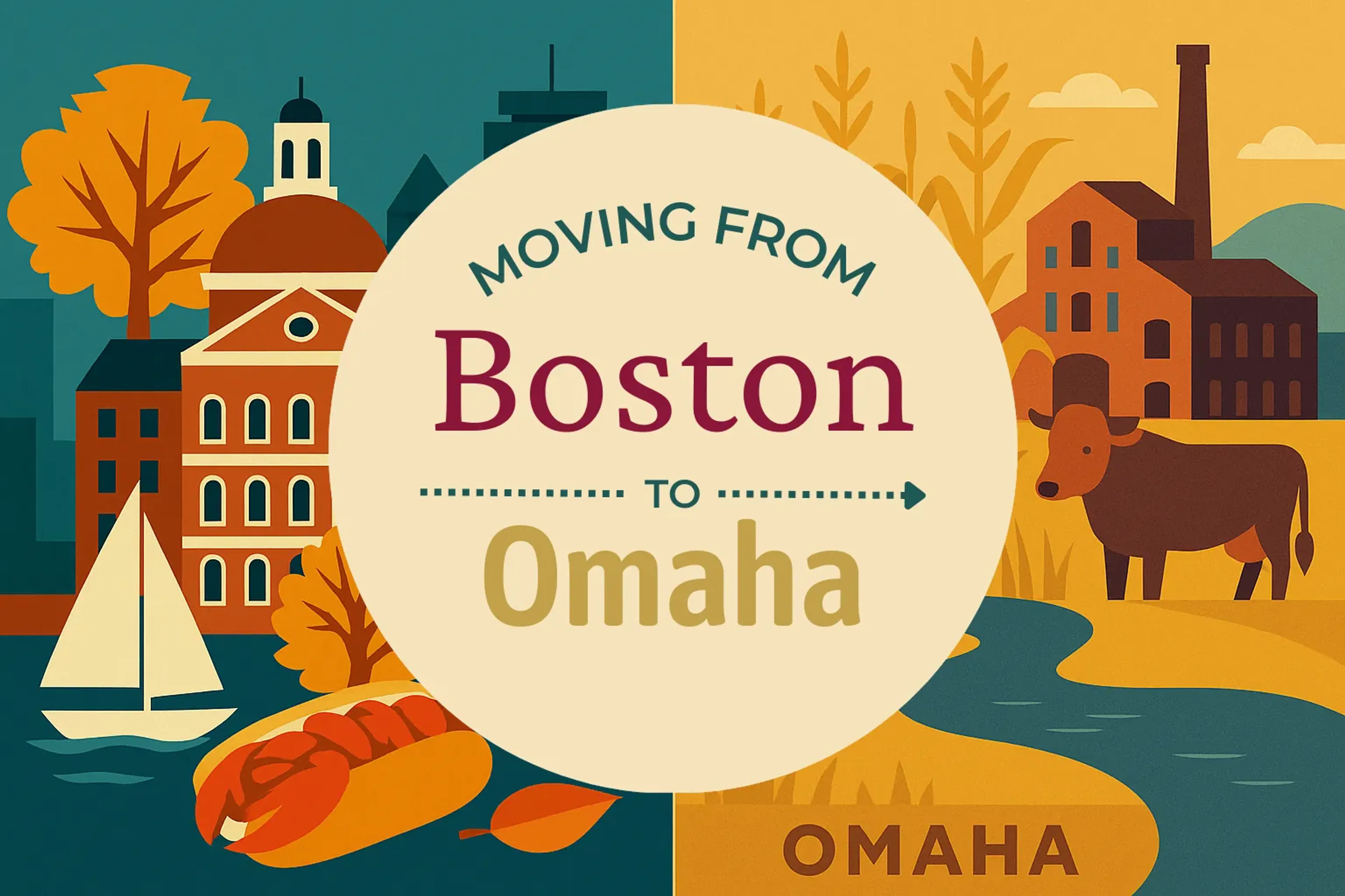 Side-by-side comparison of Boston to Omaha moving companies