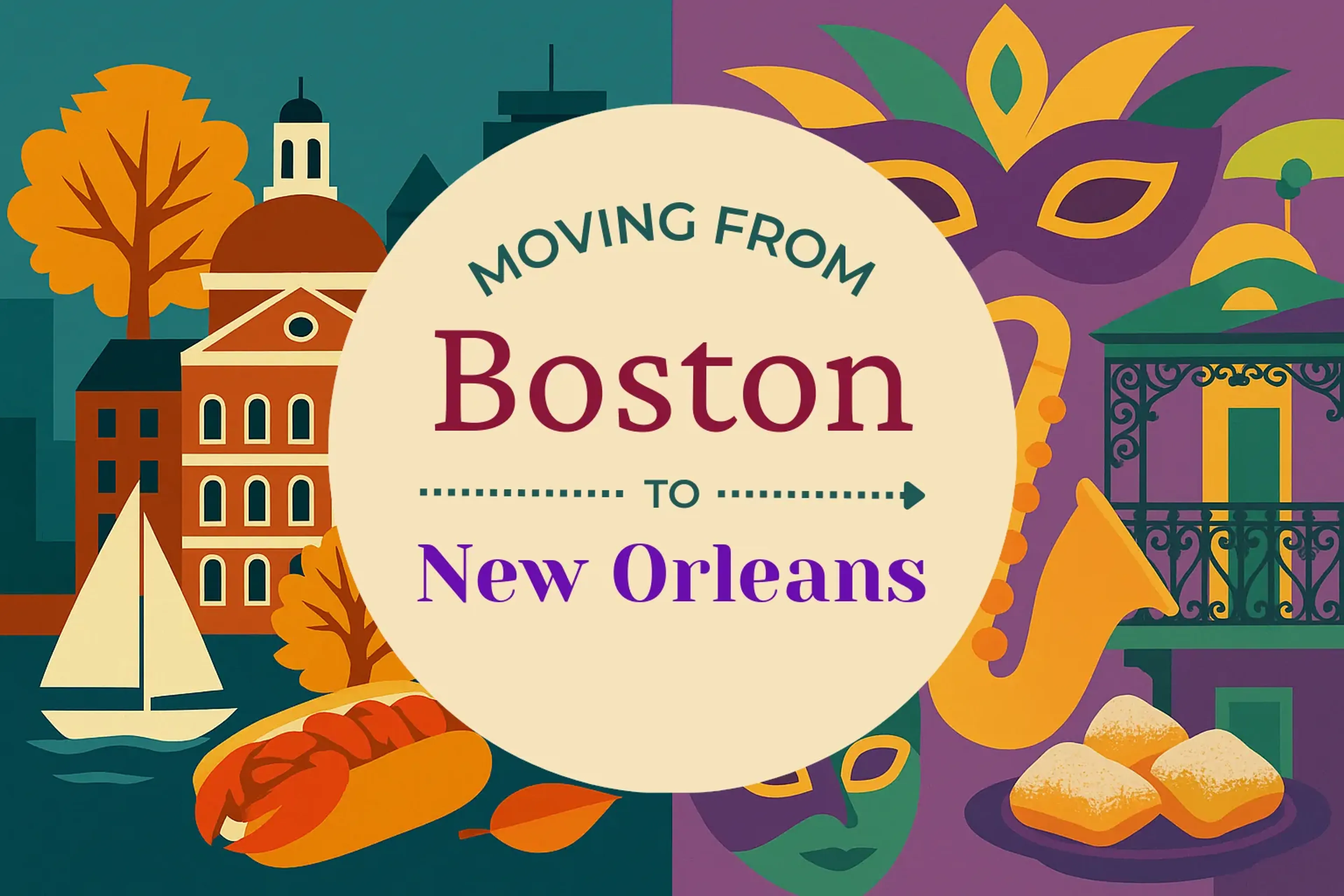 Side-by-side comparison of Boston to New Orleans moving companies
