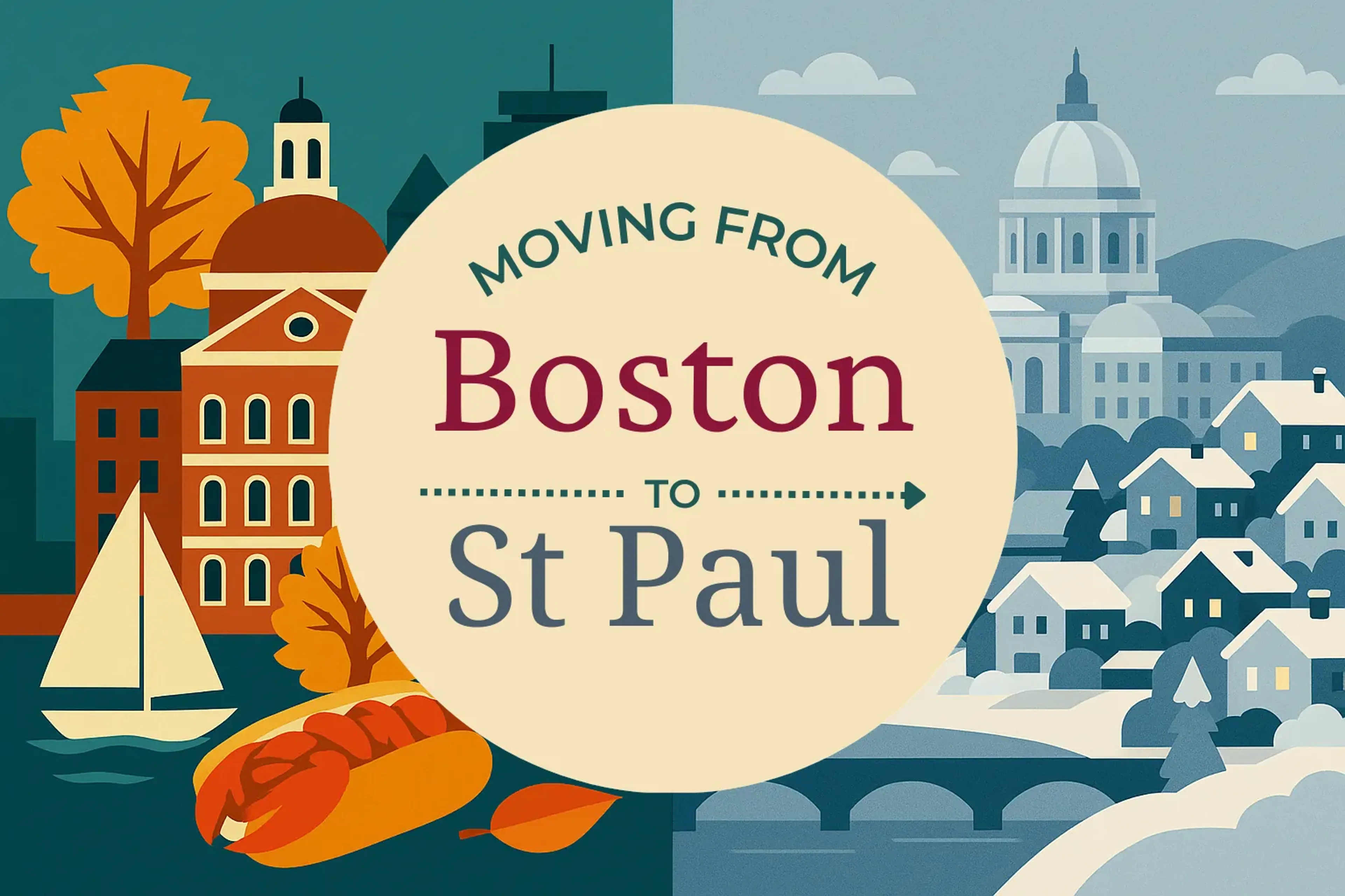 Side-by-side comparison of Boston to St. Paul moving companies