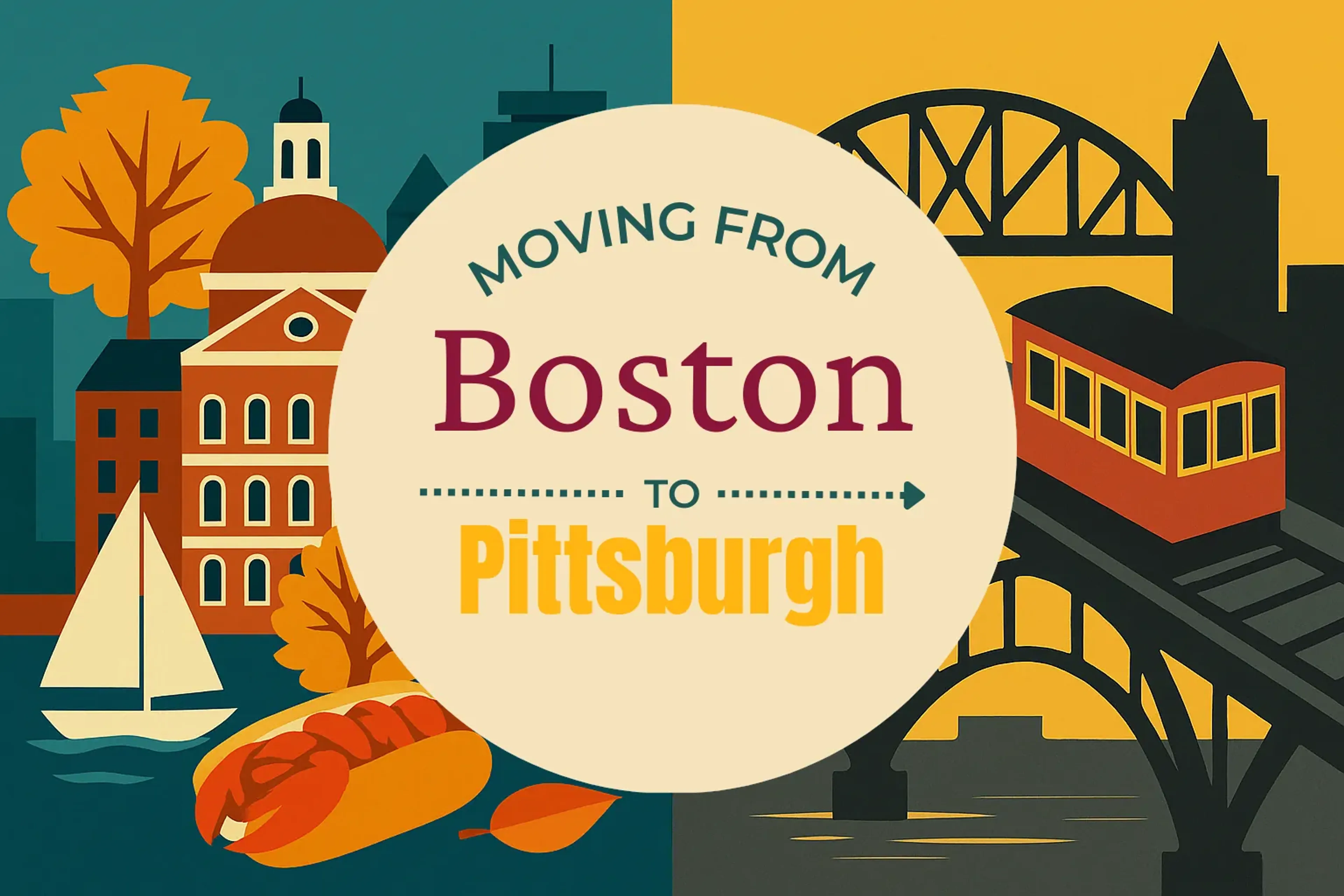 Side-by-side comparison of Boston to Pittsburgh moving companies