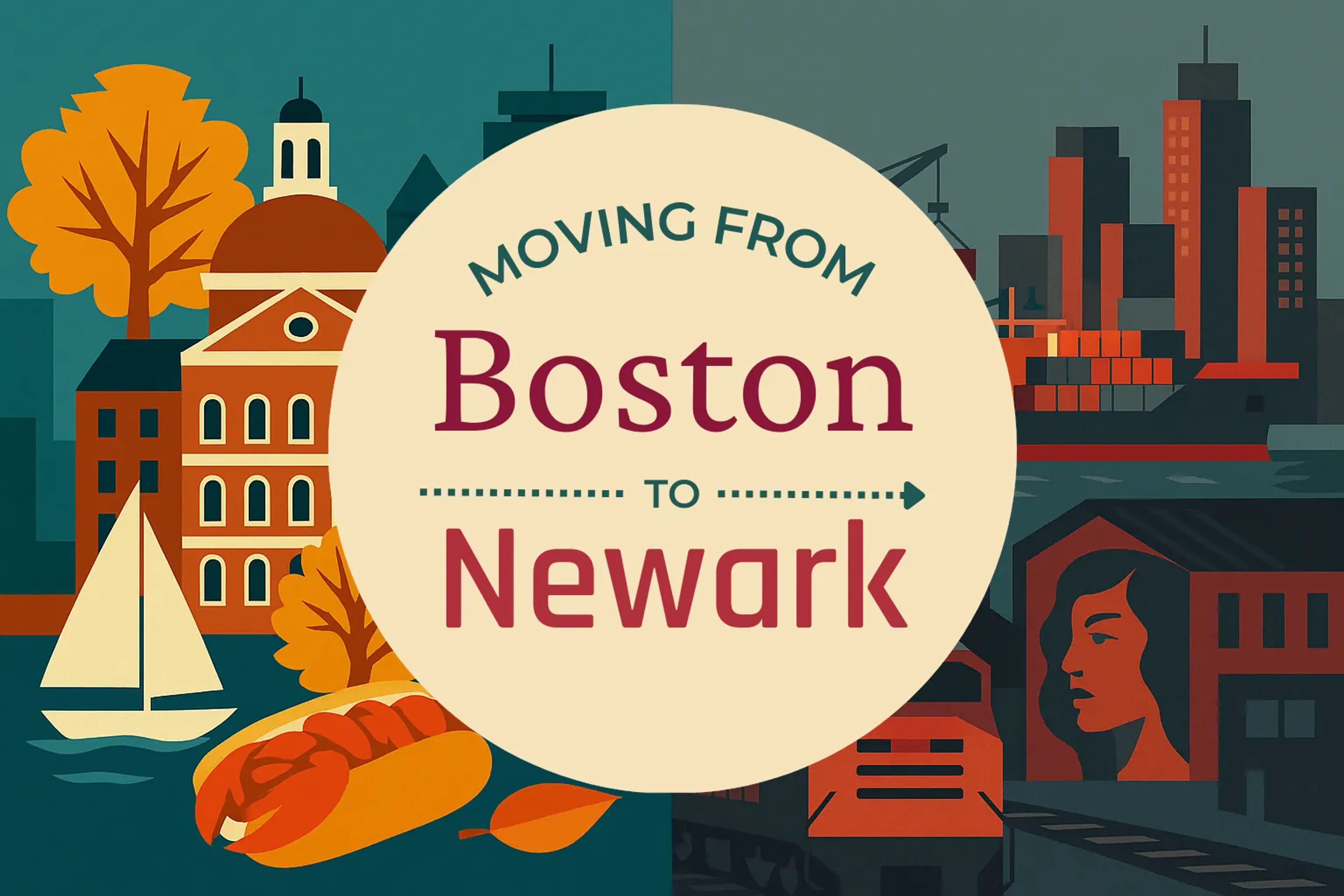 Side-by-side comparison of Boston to Newark moving companies