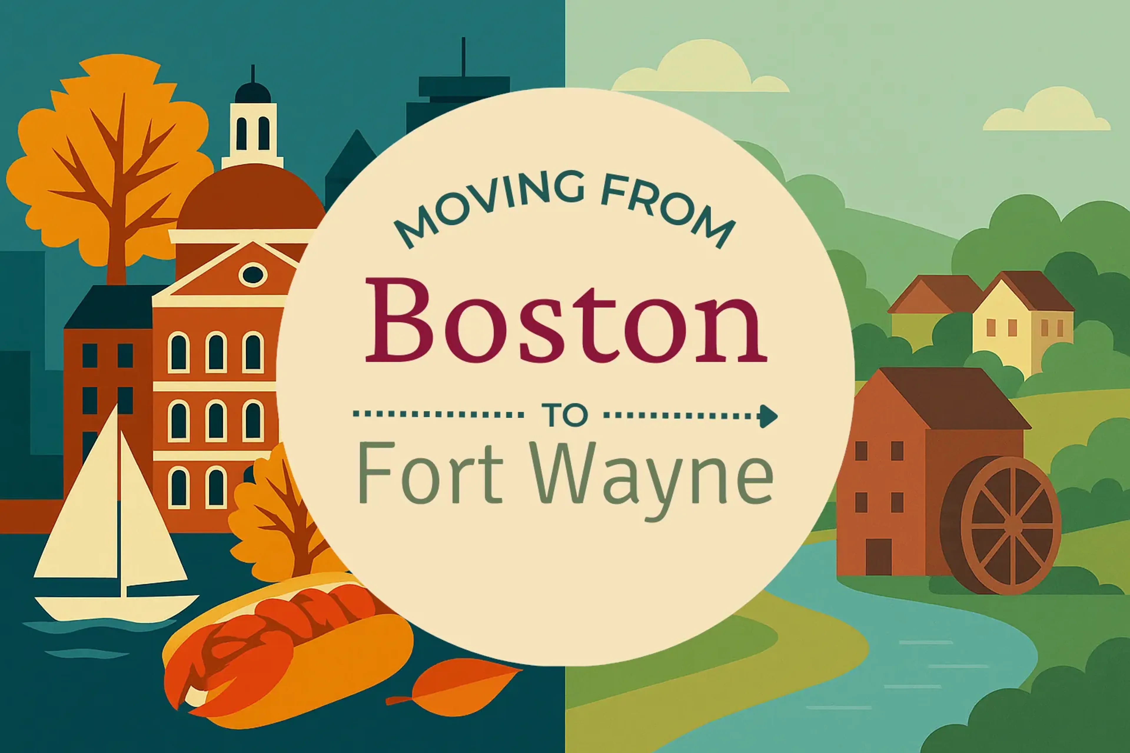 Side-by-side comparison of Boston to Fort Wayne moving companies