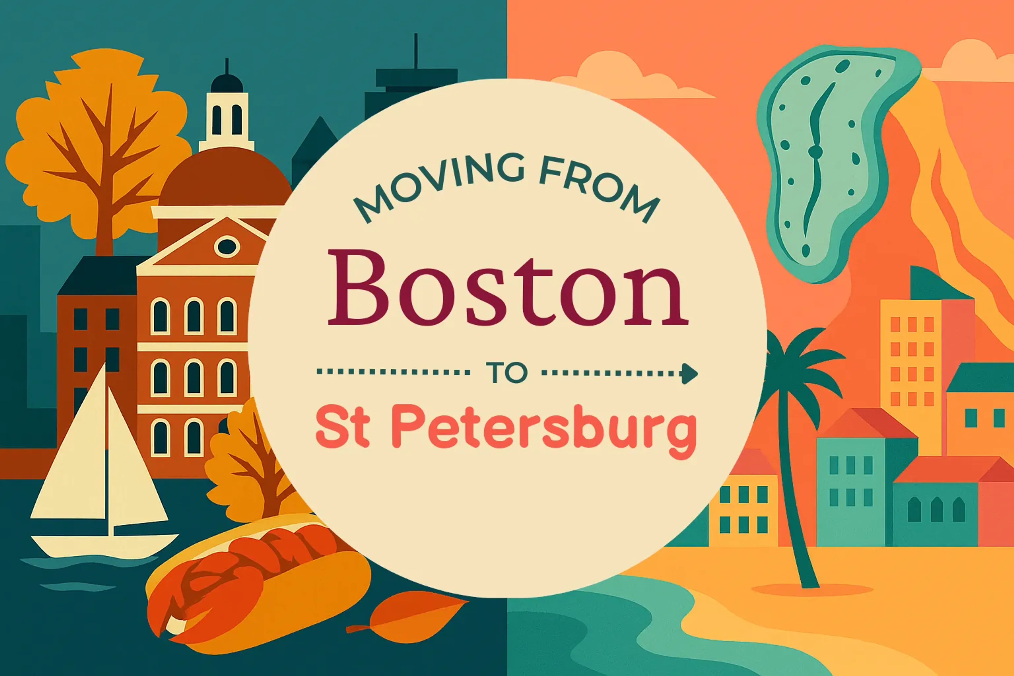 Side-by-side comparison of Boston to St. Petersburg moving companies