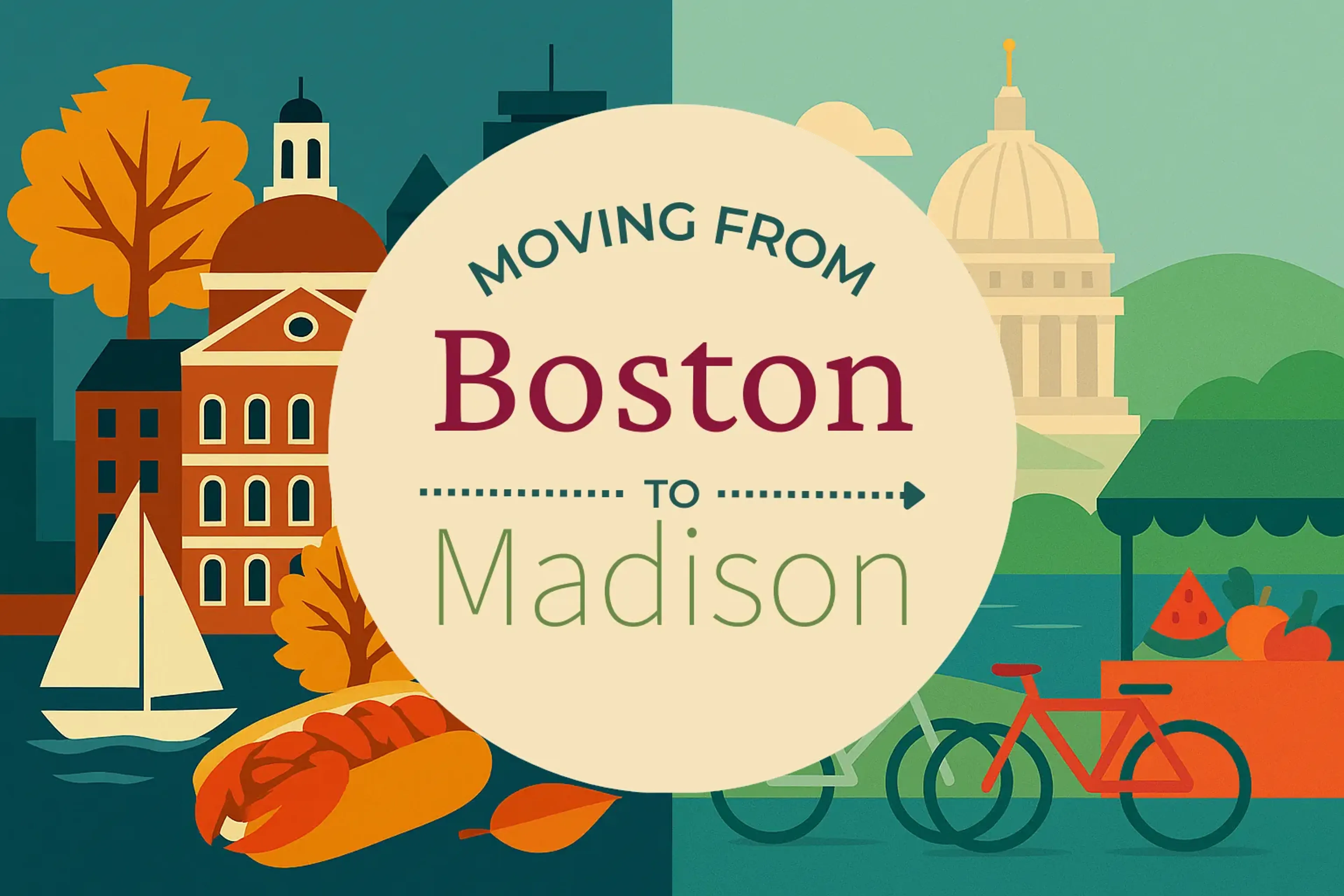 Side-by-side comparison of Boston to Madison moving companies