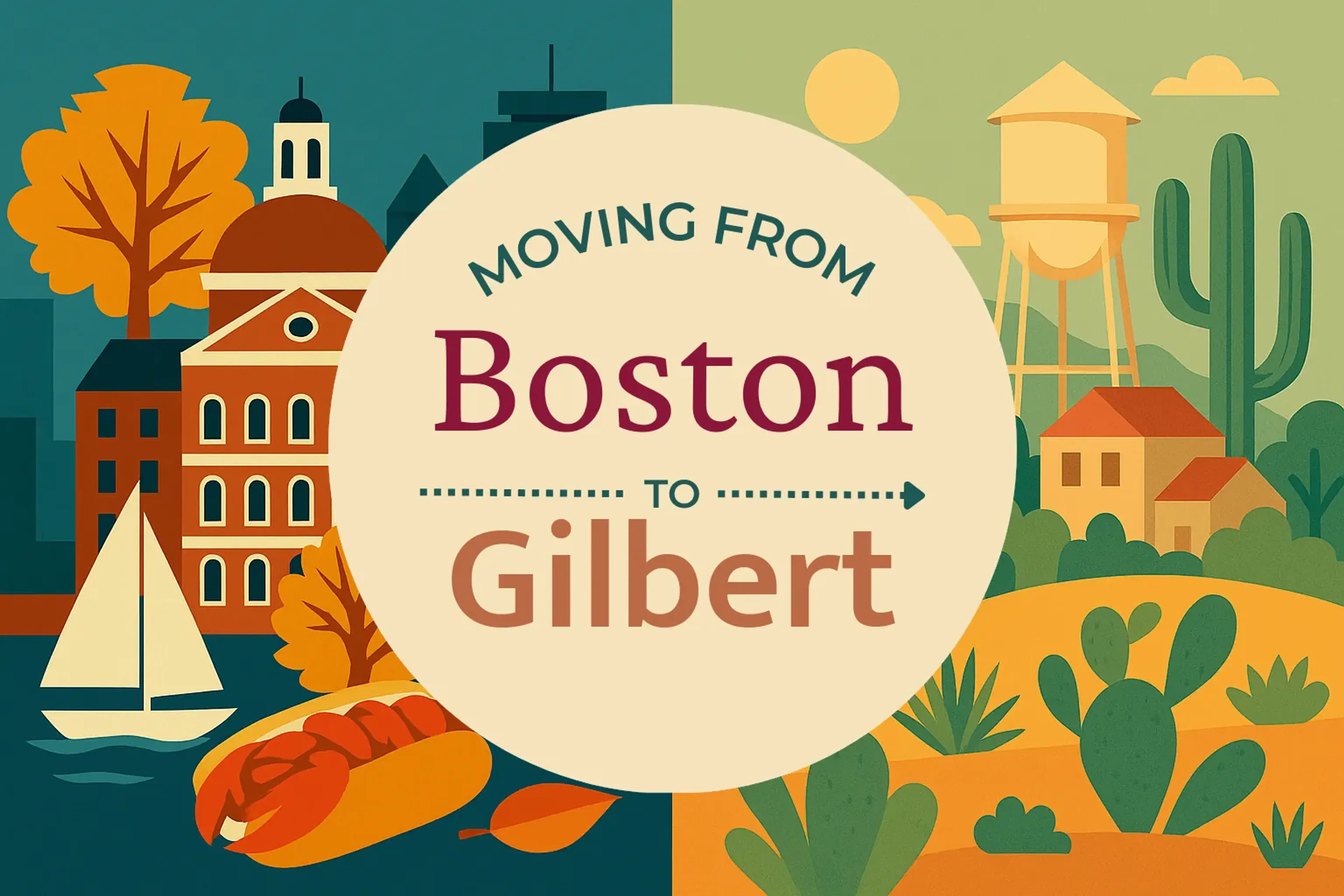 Side-by-side comparison of Boston to Gilbert moving companies