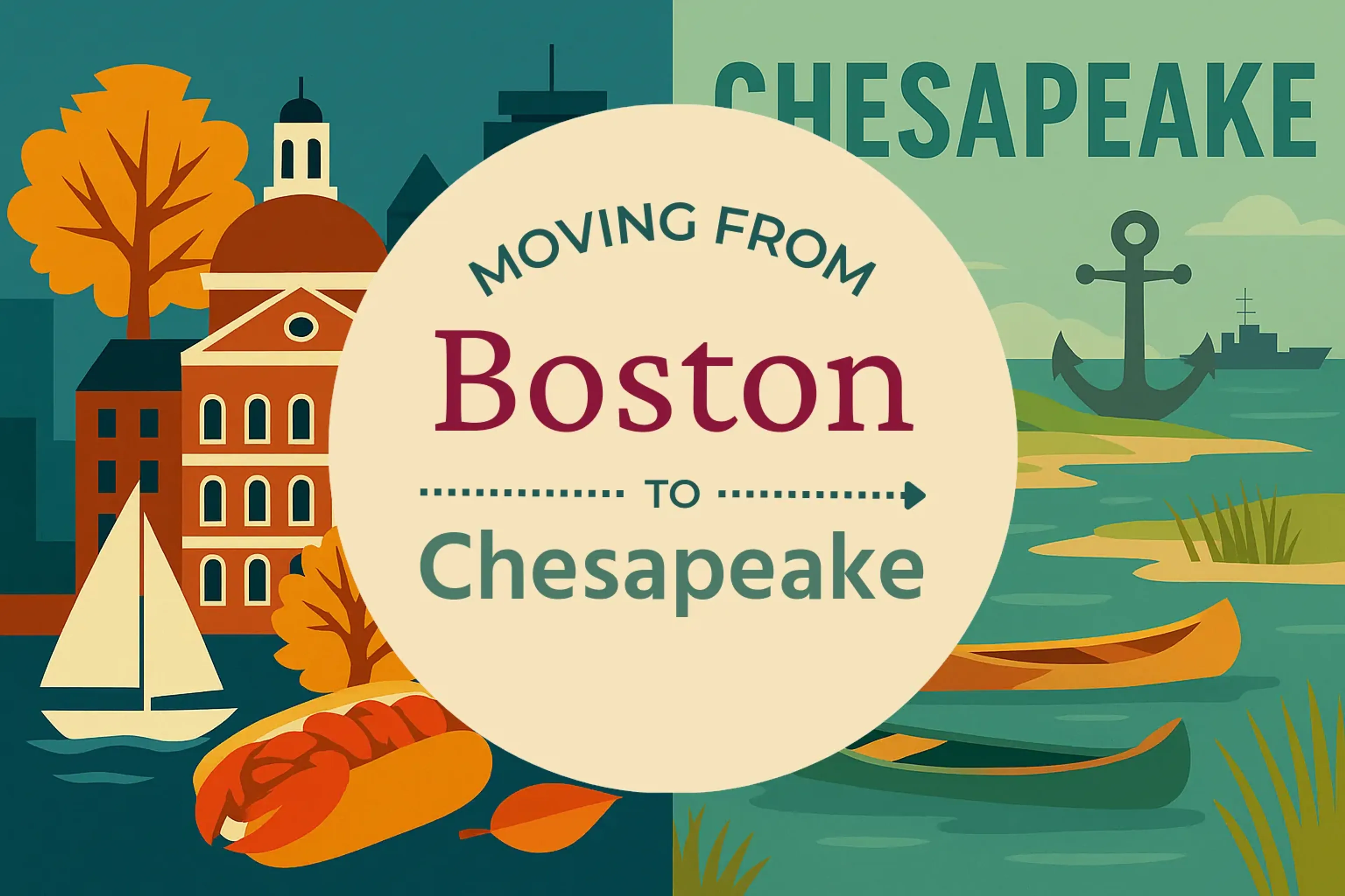 Side-by-side comparison of Boston to Chesapeake moving companies