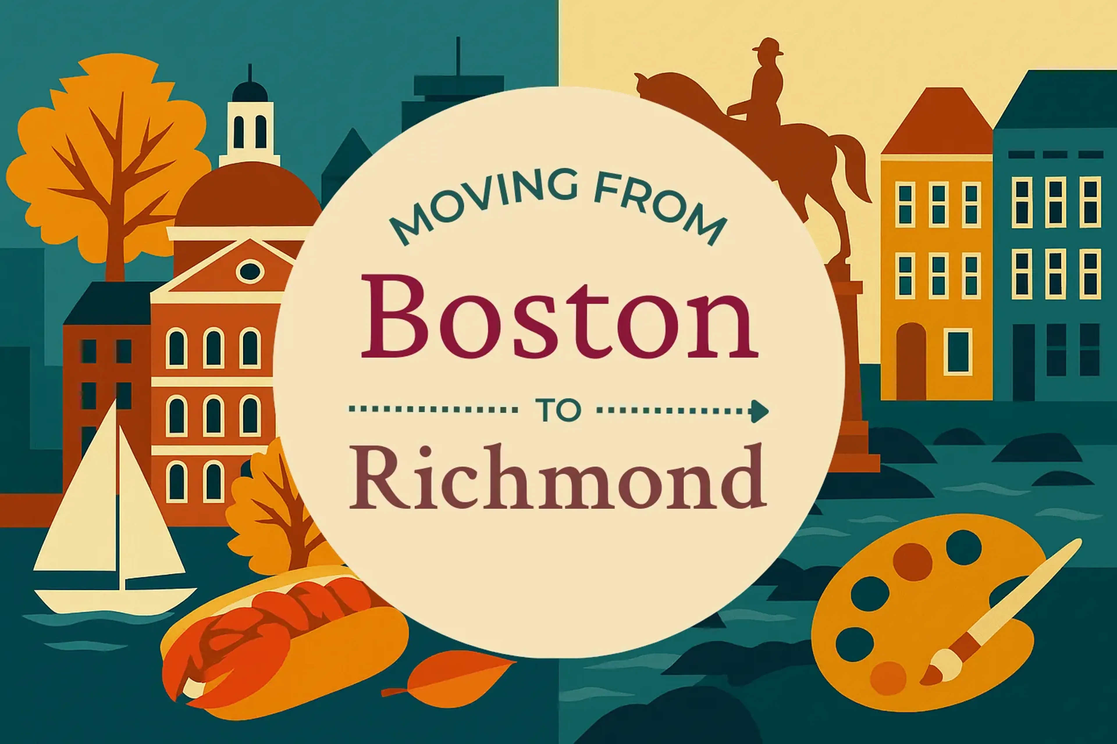Side-by-side comparison of Boston to Richmond moving companies