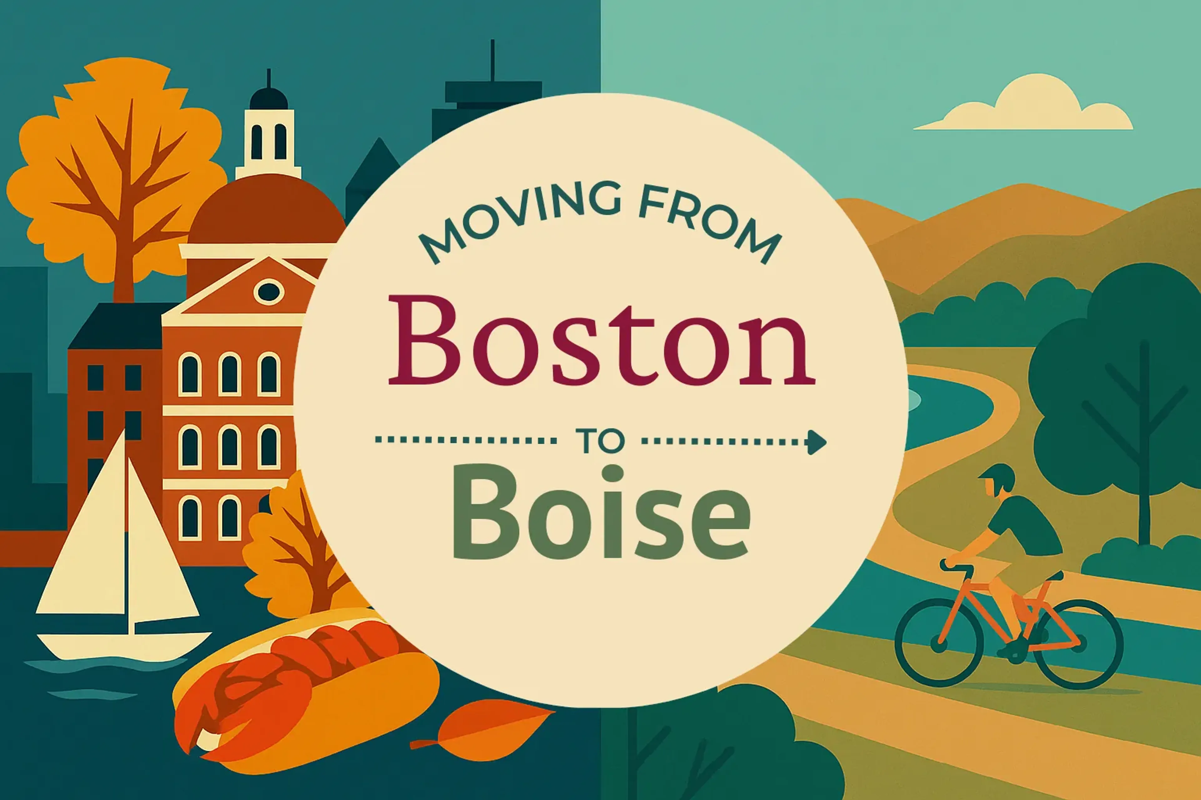 Side-by-side comparison of Boston to Boise moving companies